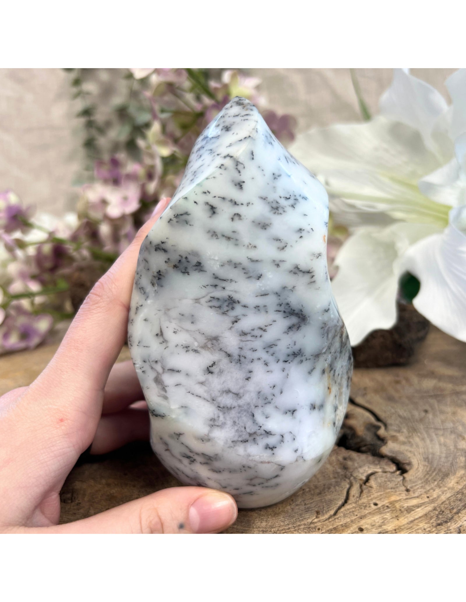 Agaat dendriet feng shui vlam nr.02