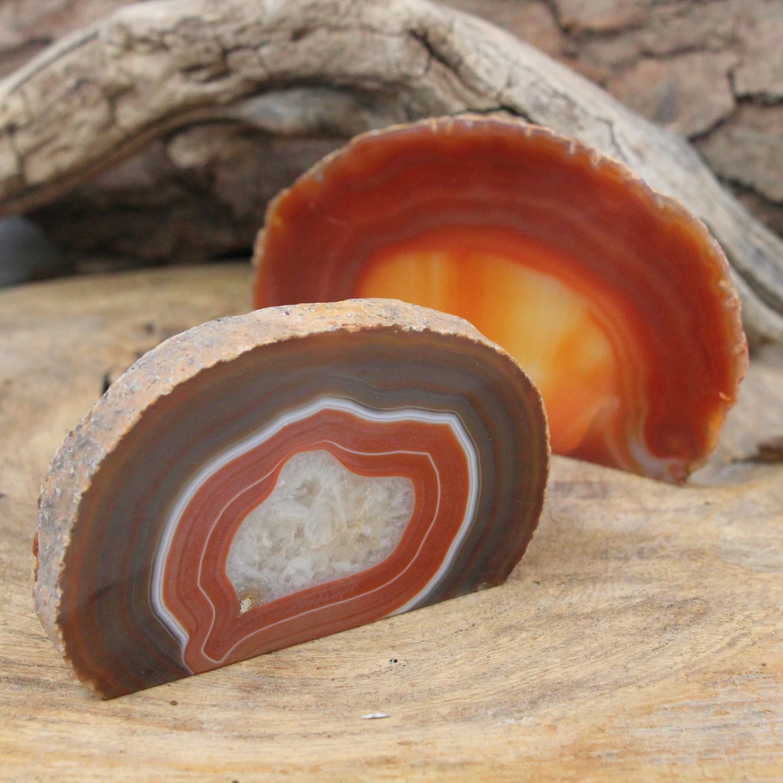 Agaat einden rood (gekleurd), p/kg