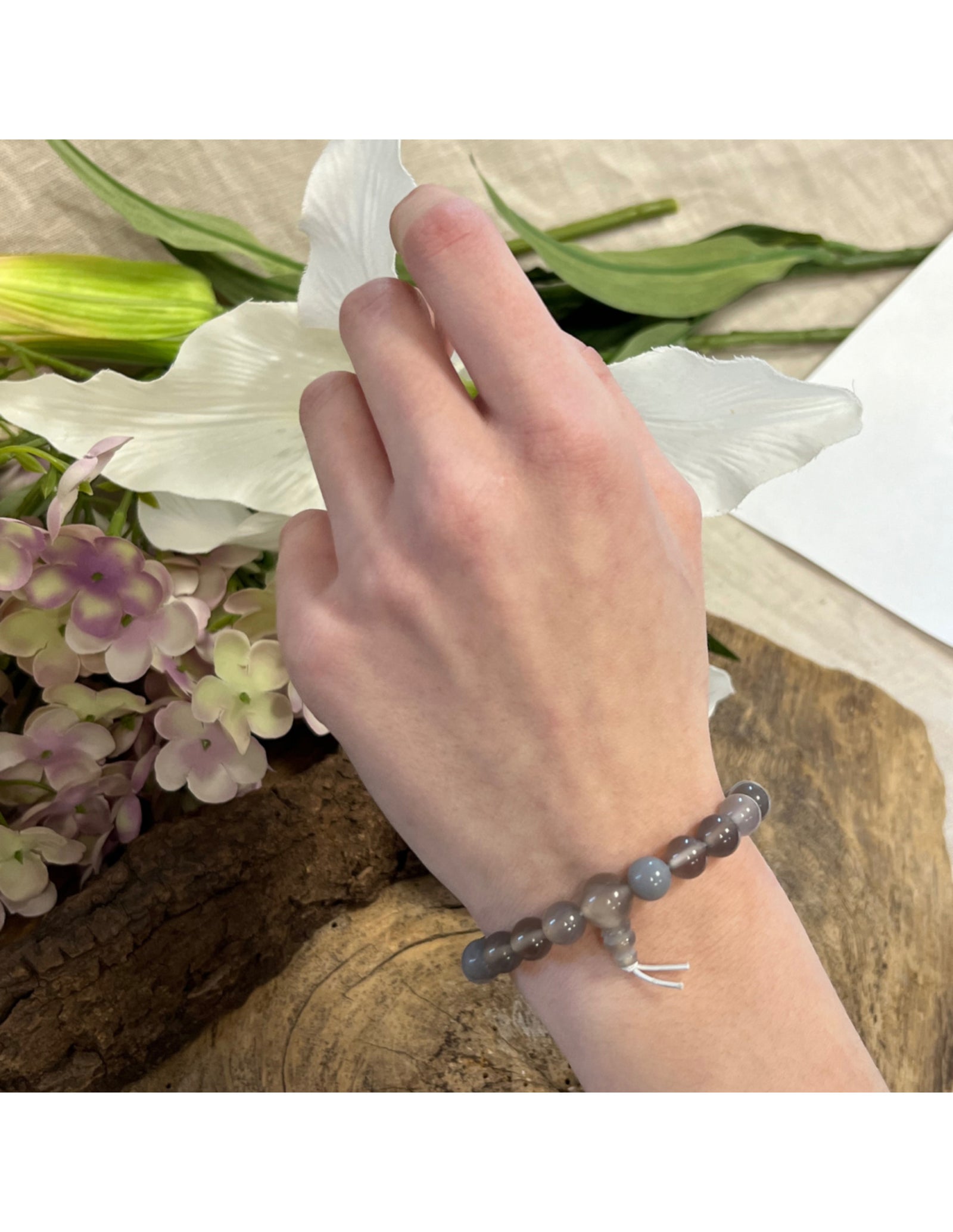 Agaat powerbead armband + kaart