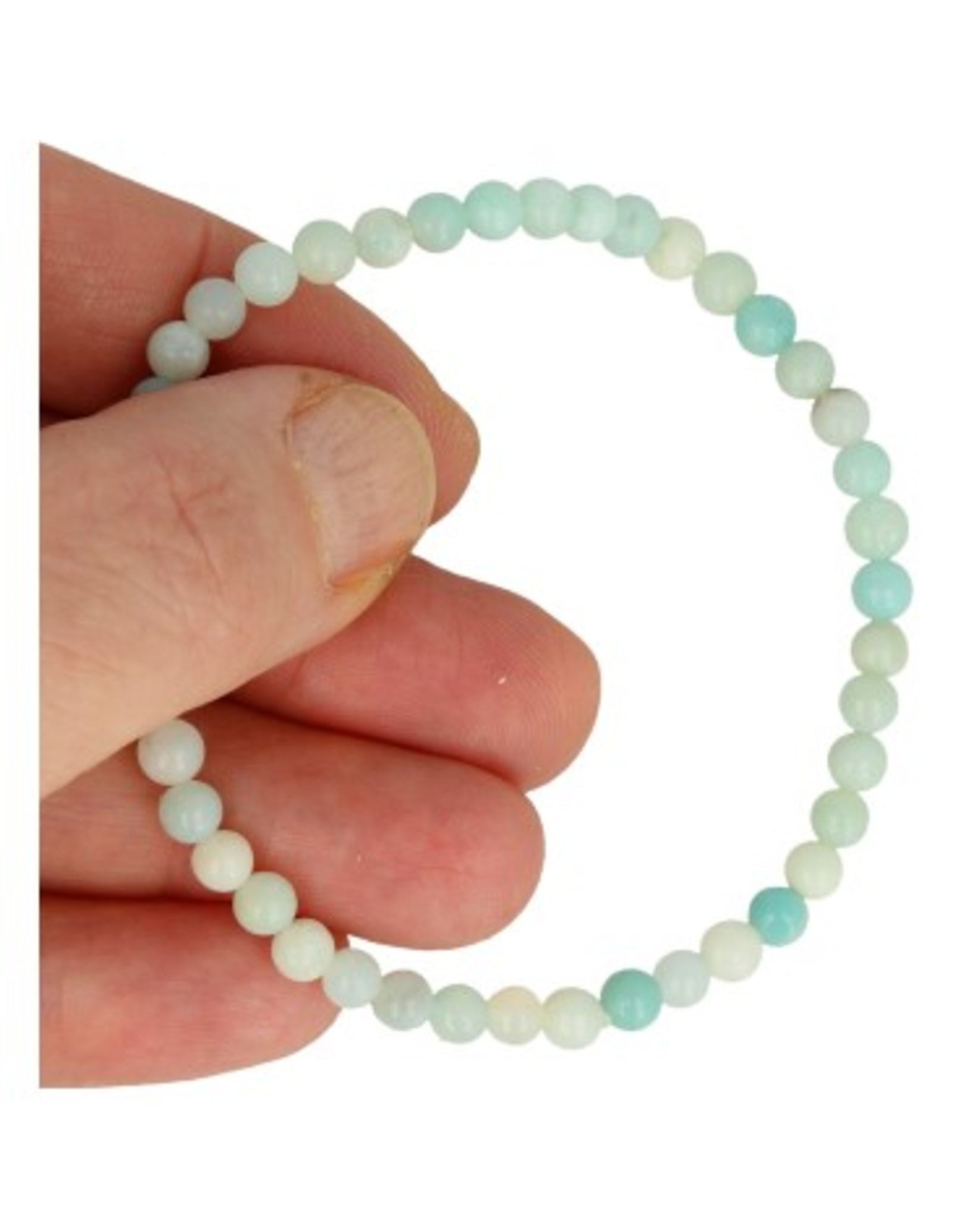Amazoniet kralenarmband 4 mm