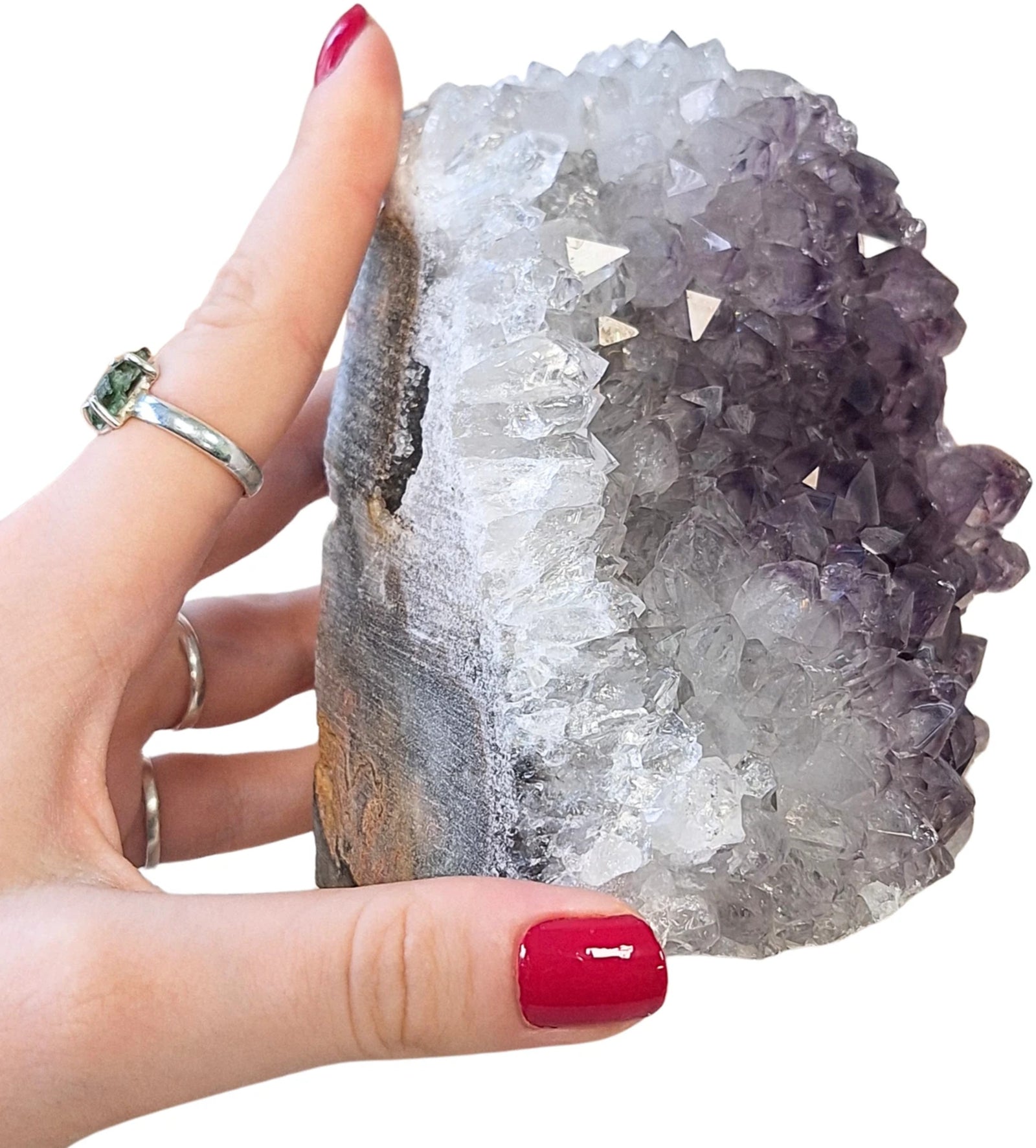 Amethist Brazilië ruw cut base nr.77