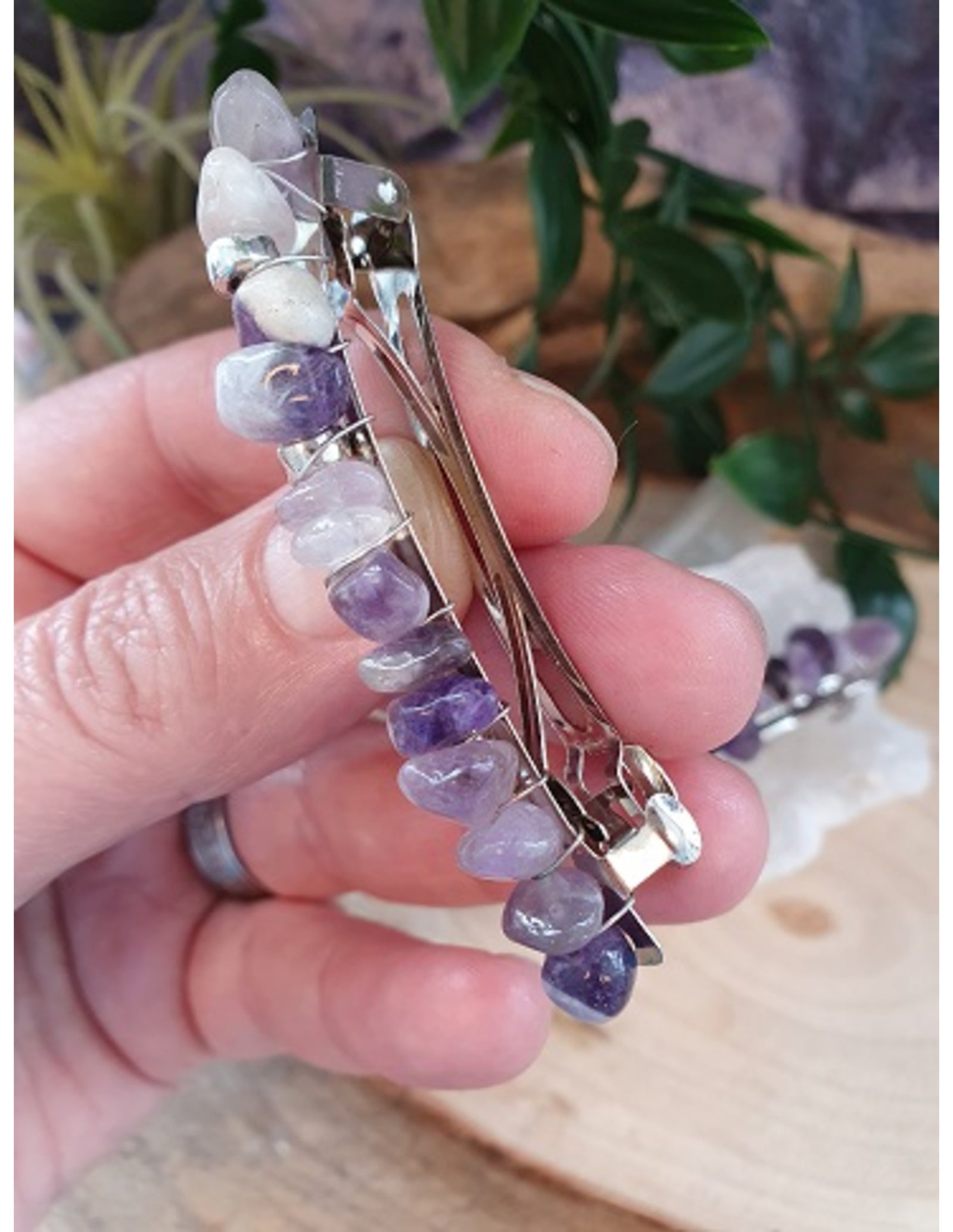 Amethist haarclip