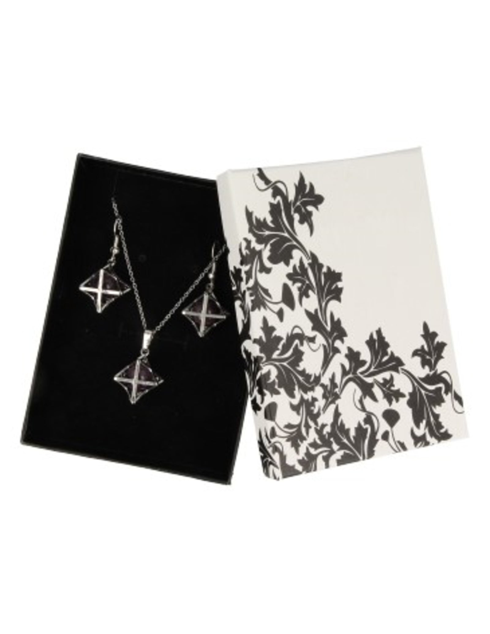 Amethist merkabah sieraden set