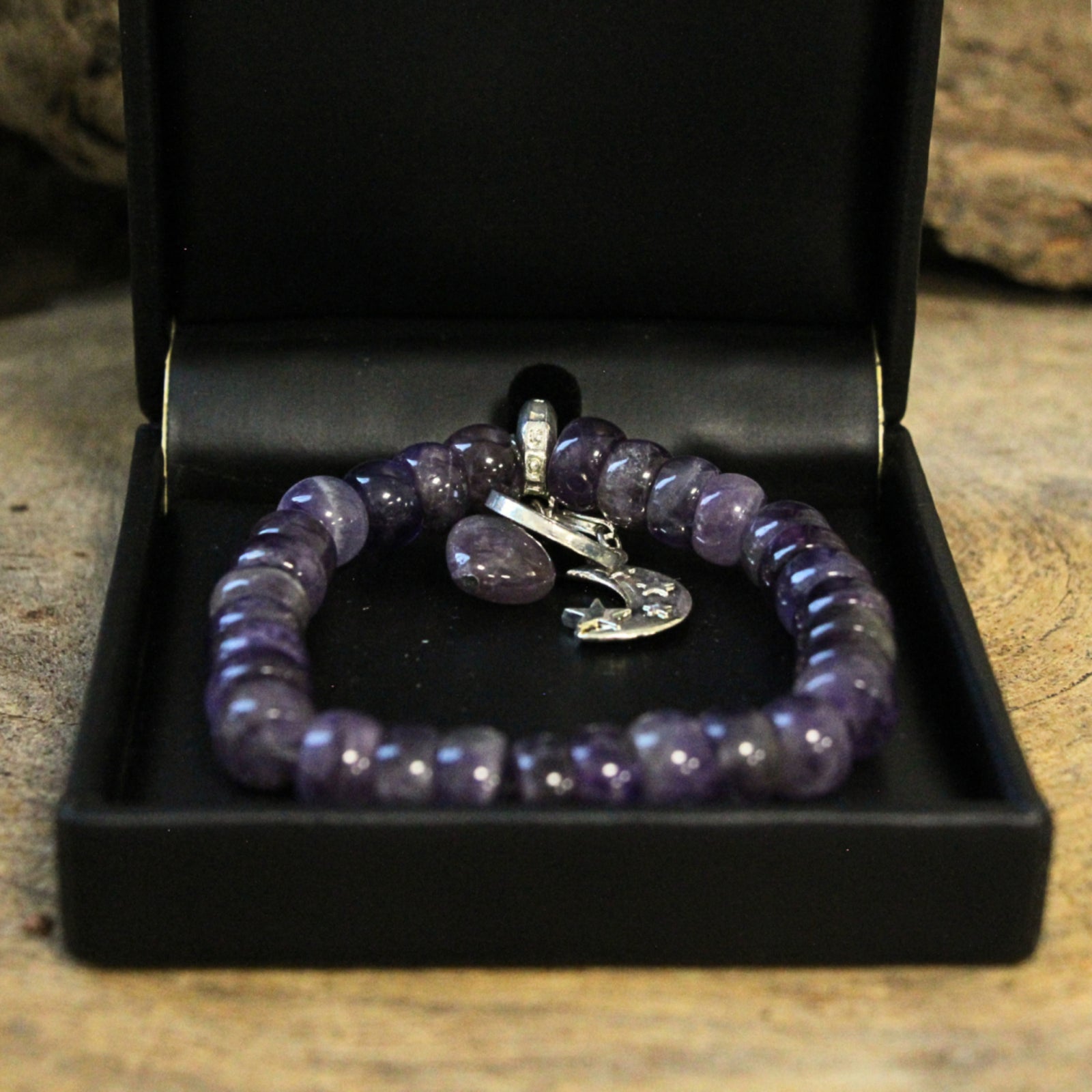 Amethist Ruby Mania, armband nr 19, rond
