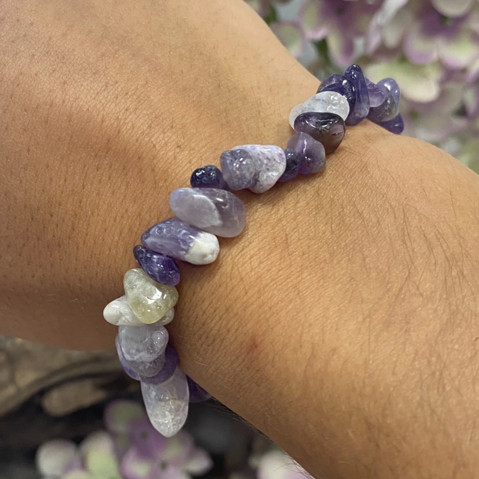 Amethist splitarmband