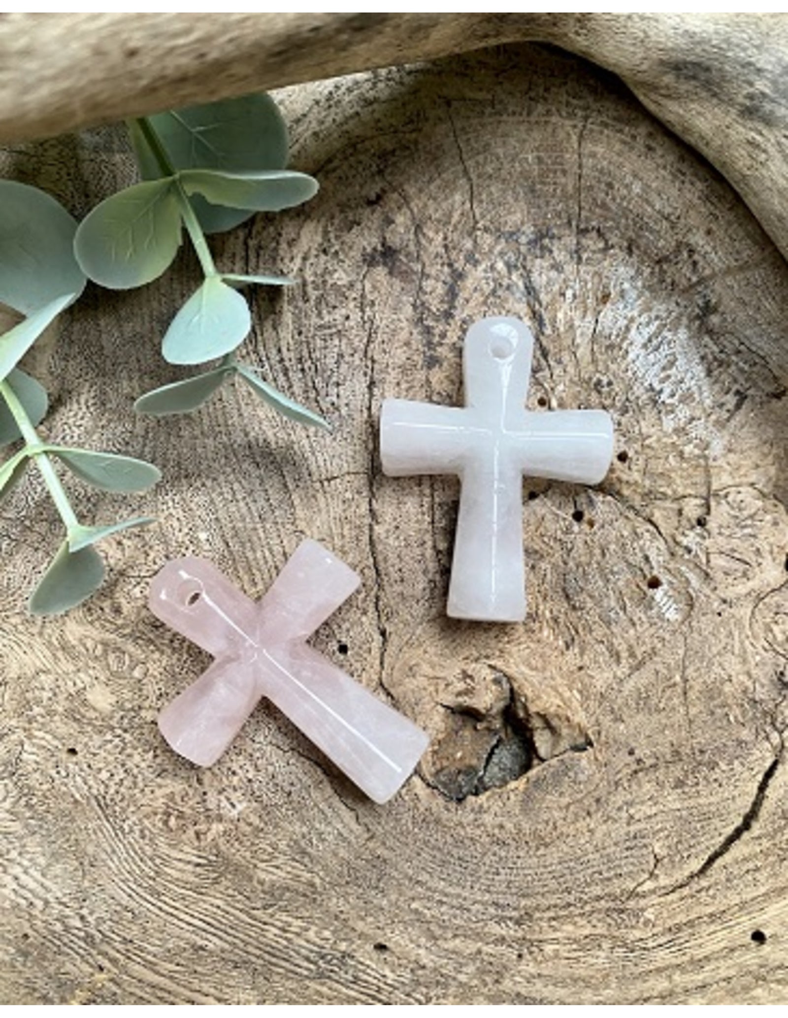 Ankh teken Roze kwarts