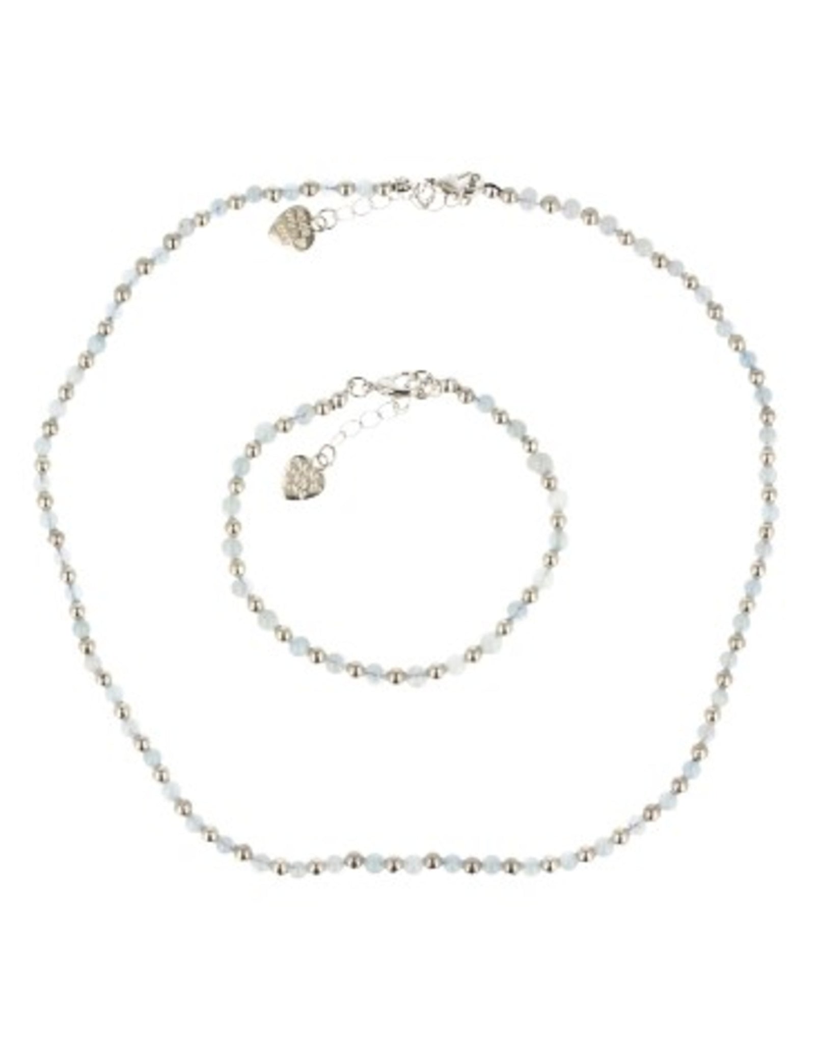 Aquamarijn Ibiza love ketting