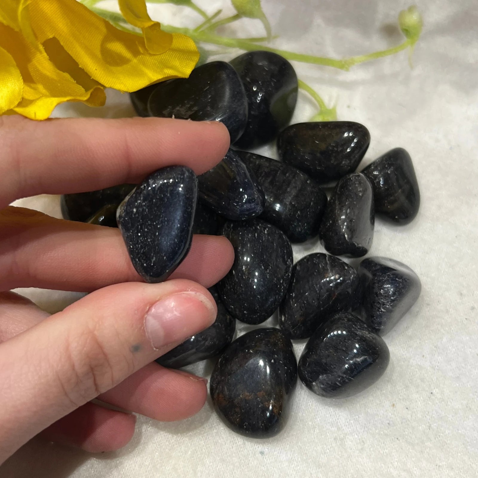 Aventurijn blauw trommelstenen 250 gr. (mt3)