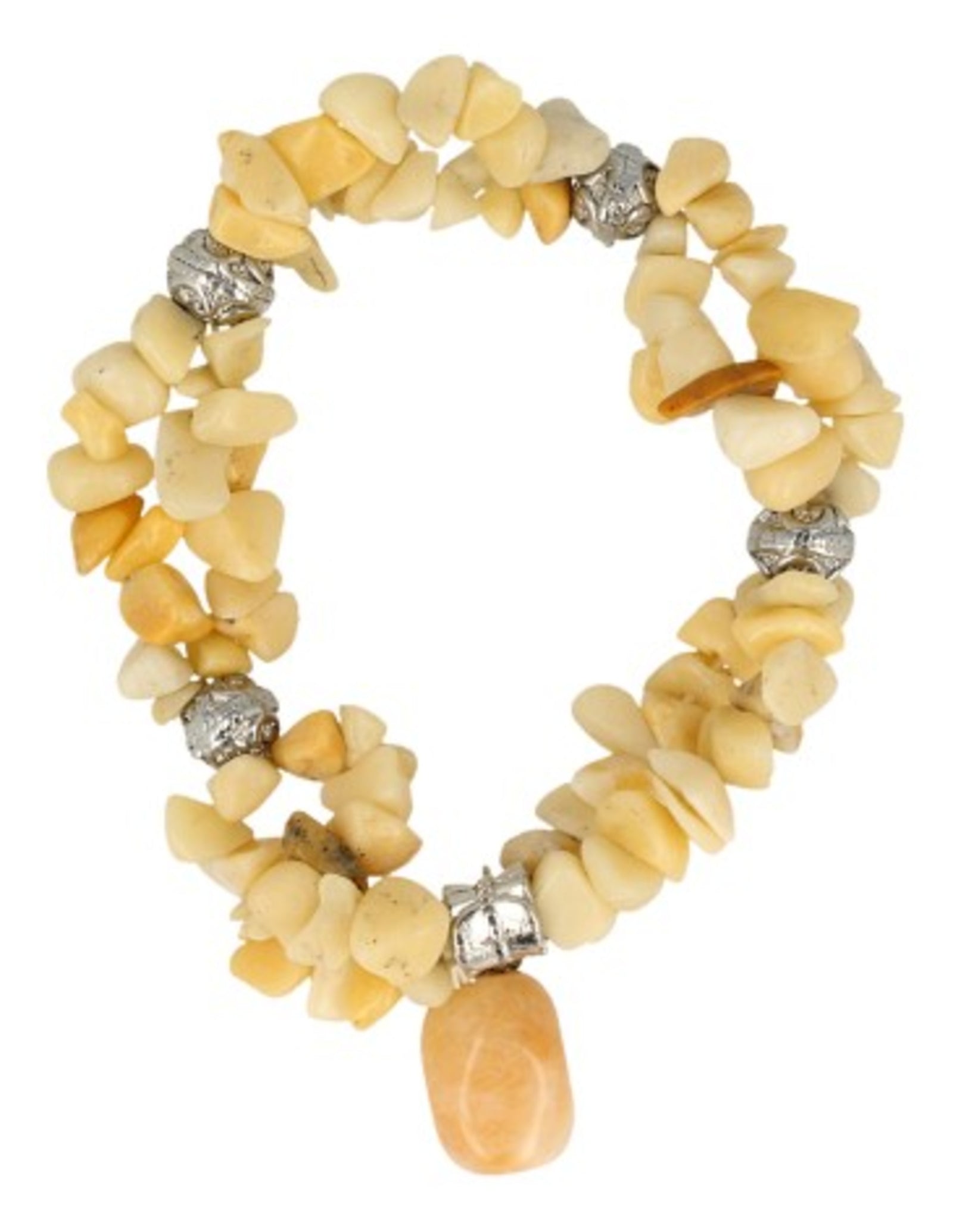 Aventurijn geel fashion armband Aventurijn geel dubbelstreng
