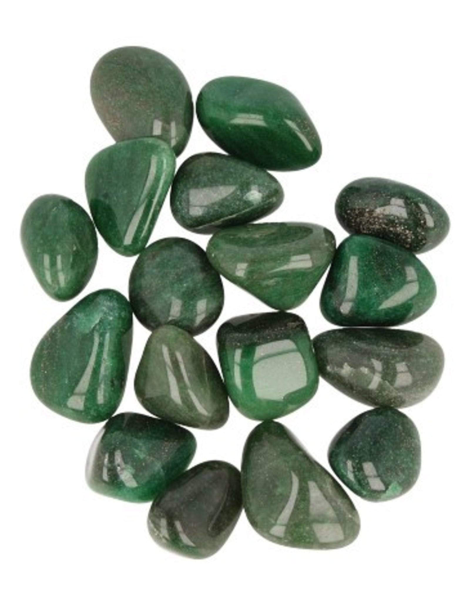 Aventurijn groen 100 gr. trommelstenen (mt3)