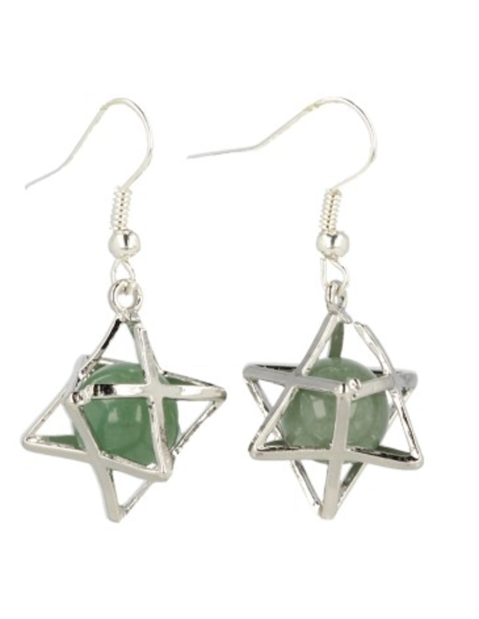 Aventurijn groen oorbellen merkabah
