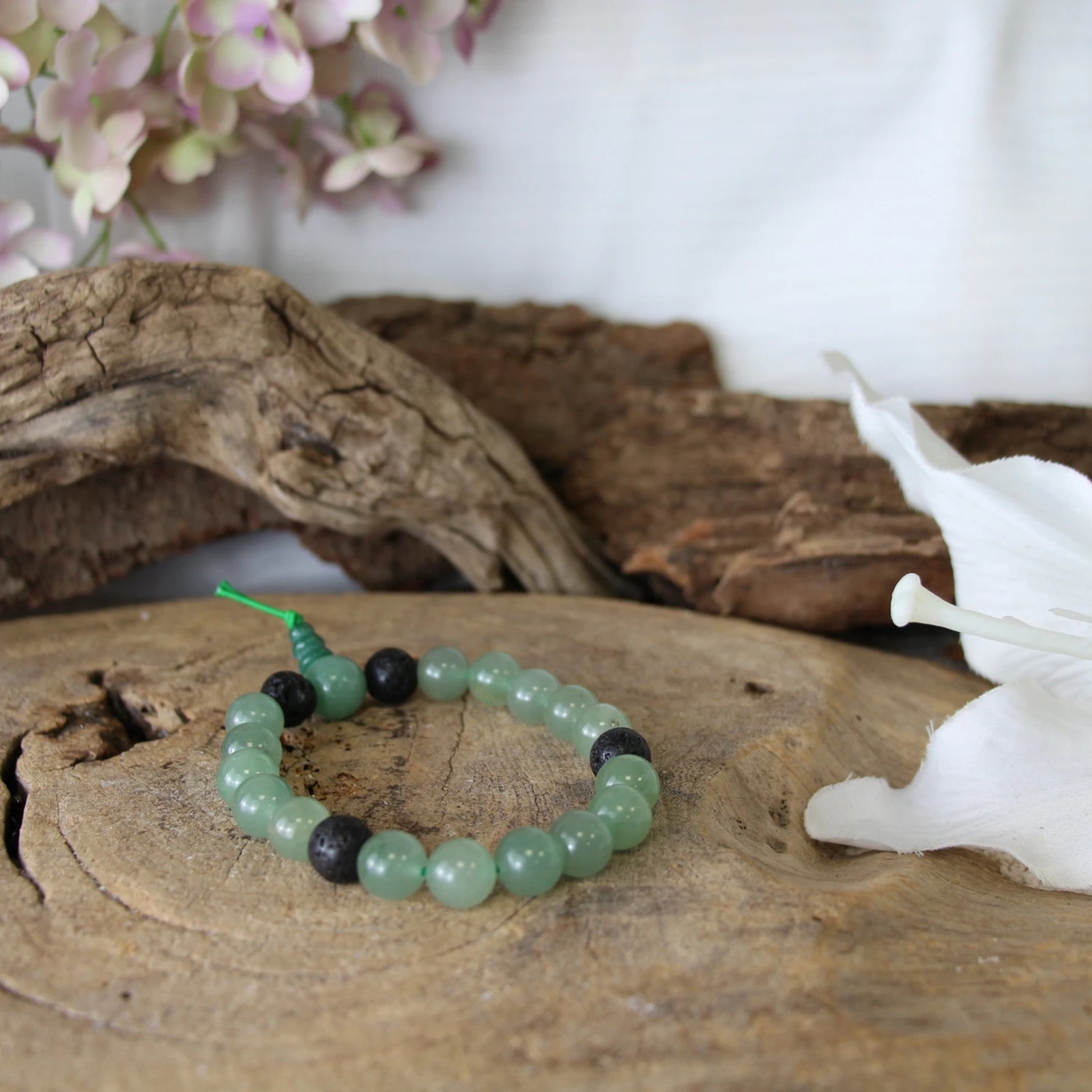 Aventurijn groen powerbead mannen - extra lange armband