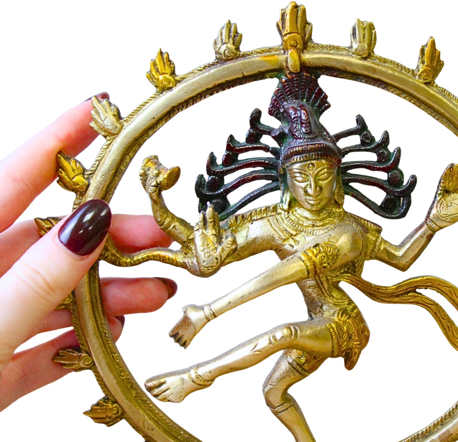 Beeld brons Shiva Nataraja tripple gold