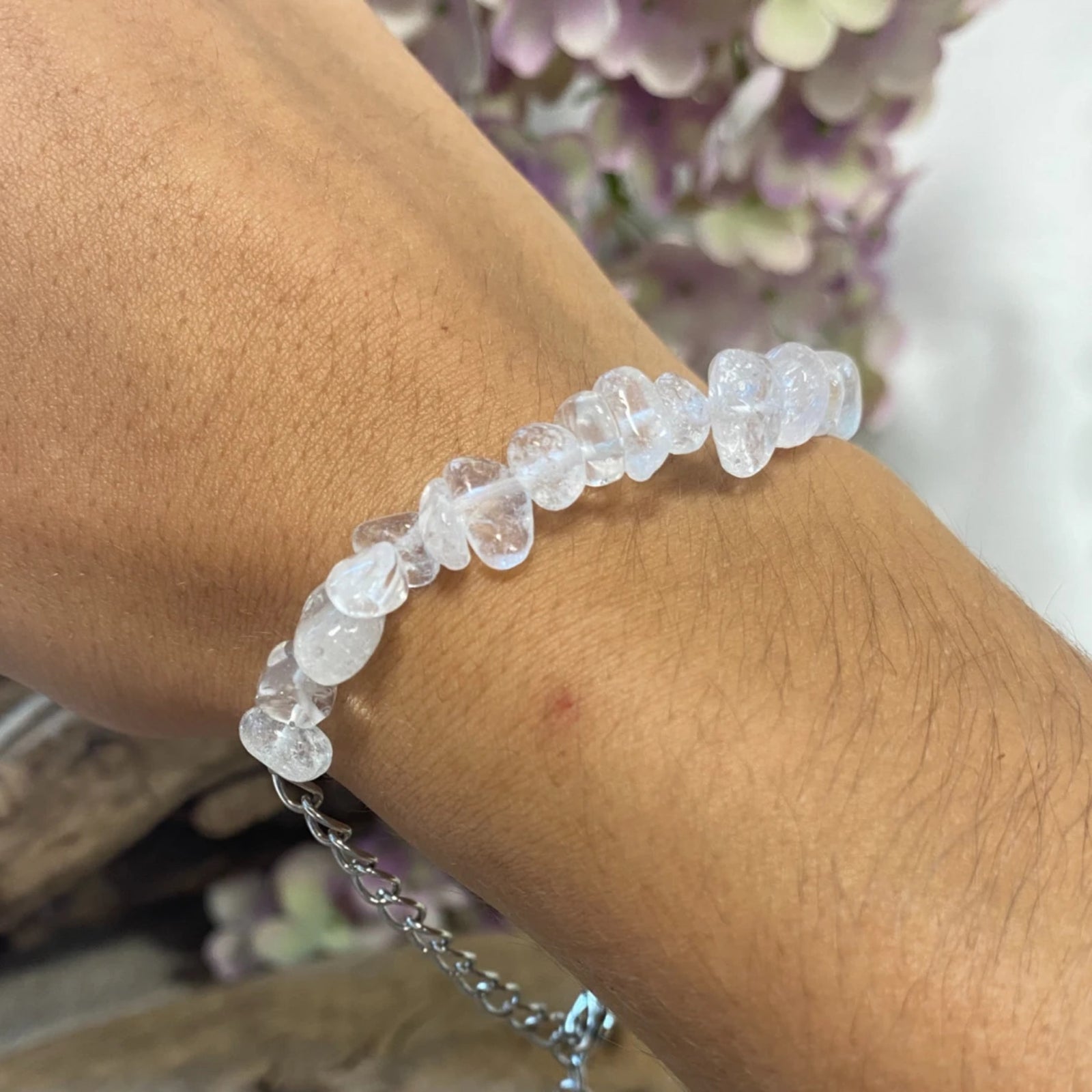 Bergkristal bar armband