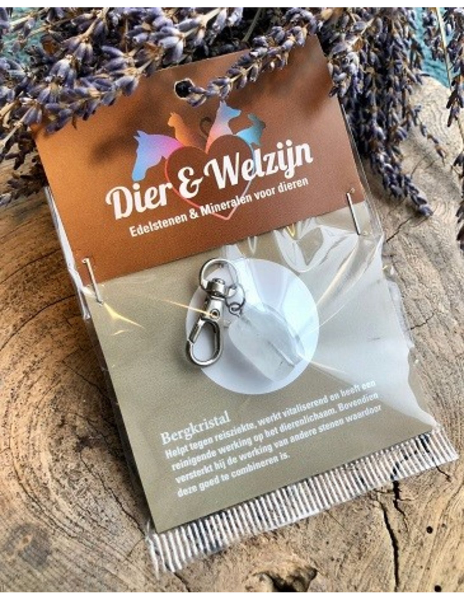 Bergkristal halsband hanger Dier & Welzijn