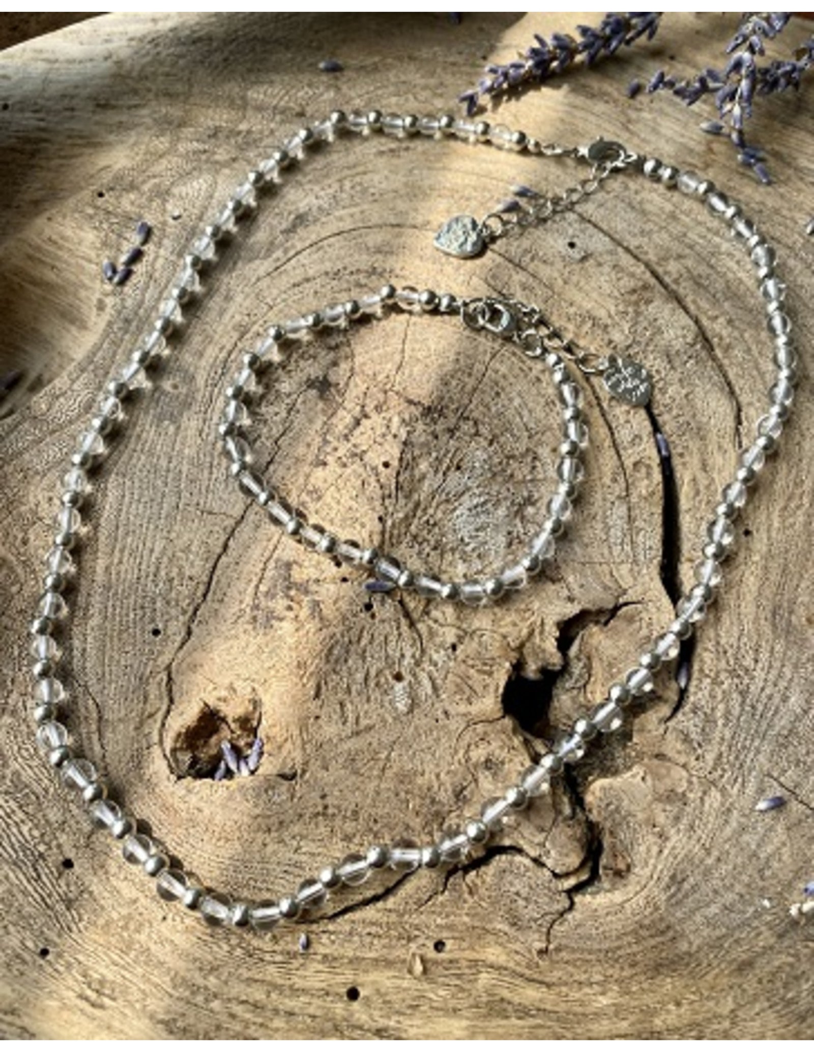 Bergkristal Ibiza love armband