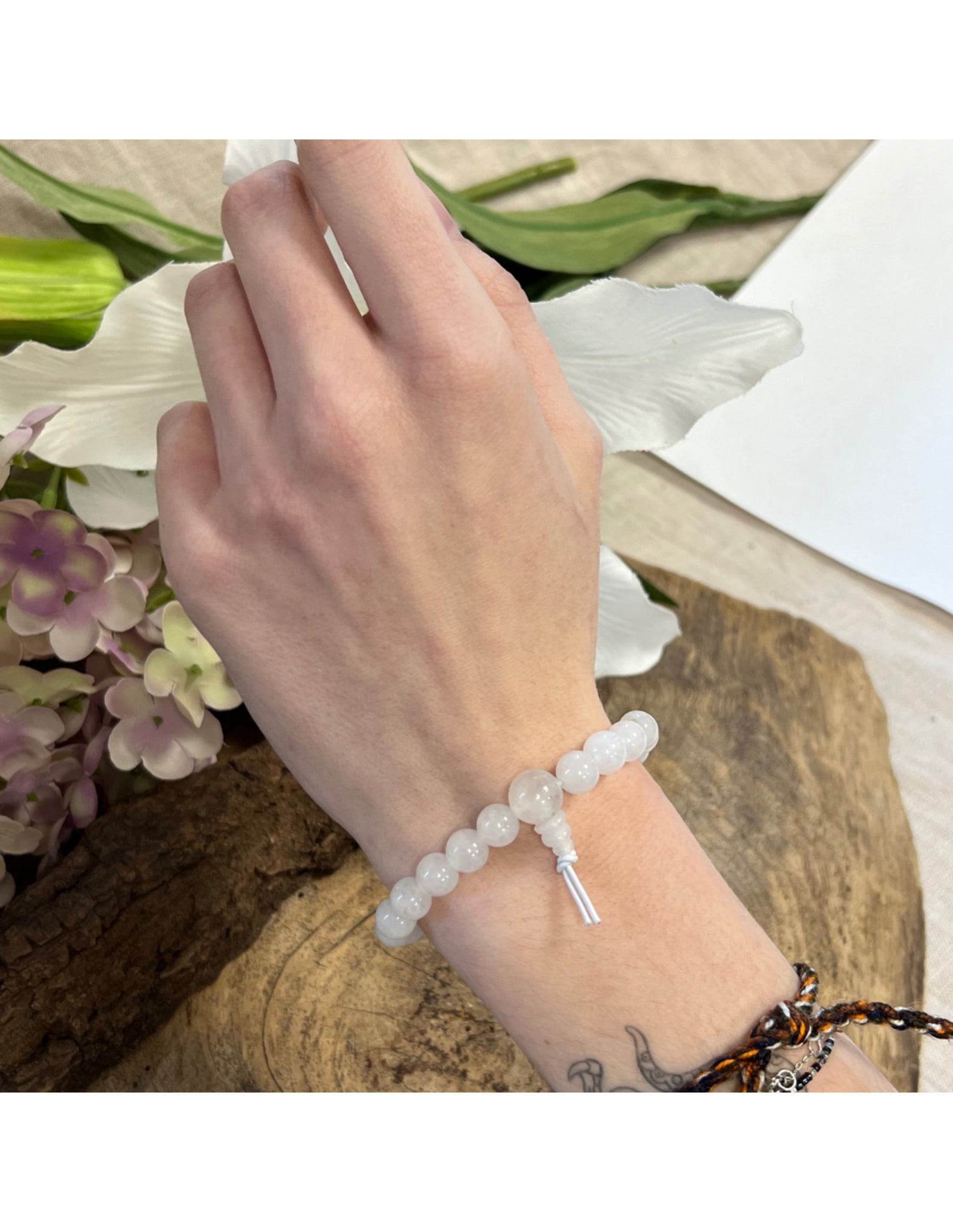Bergkristal powerbead armband