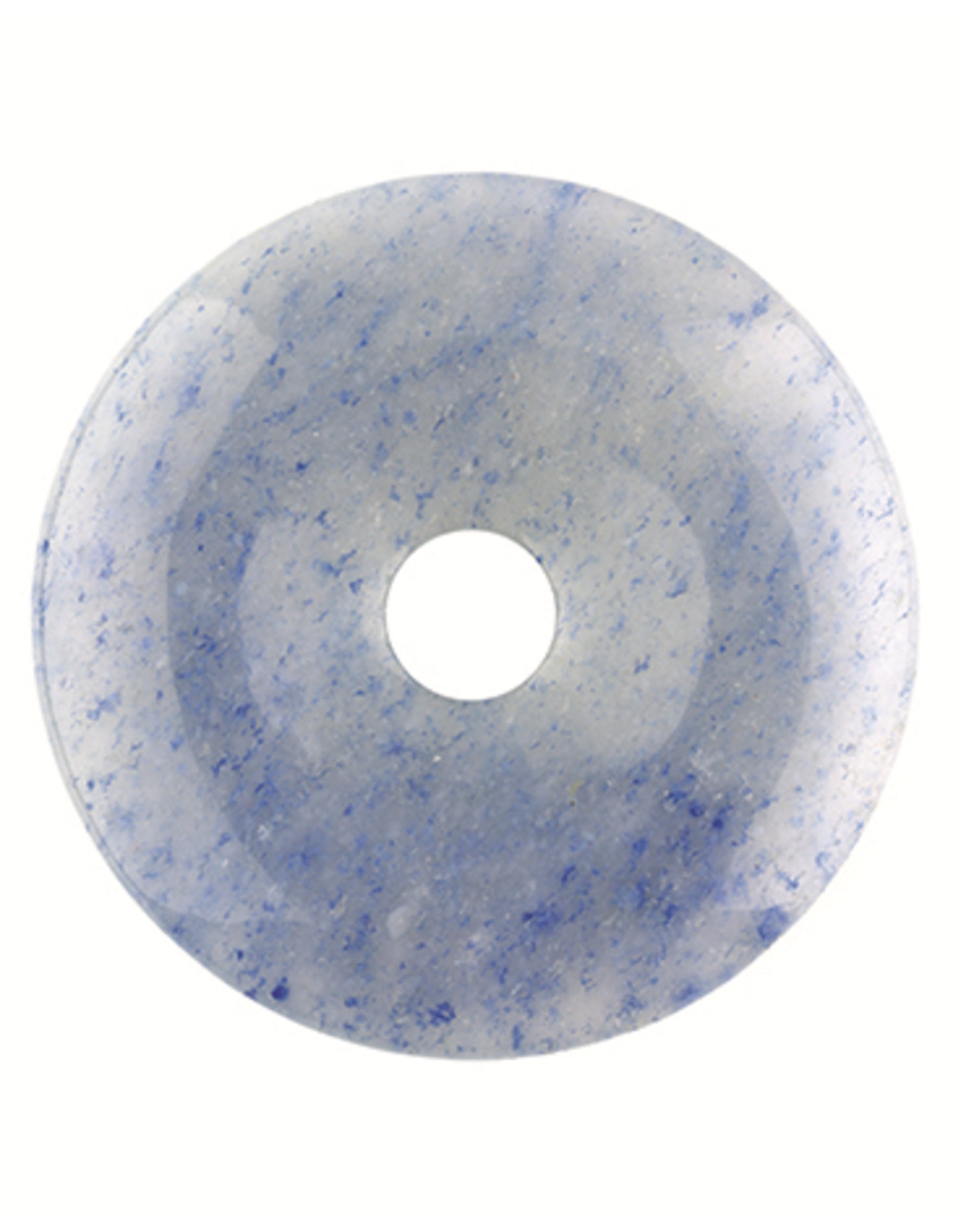 Blauwe kwarts donut 30 mm