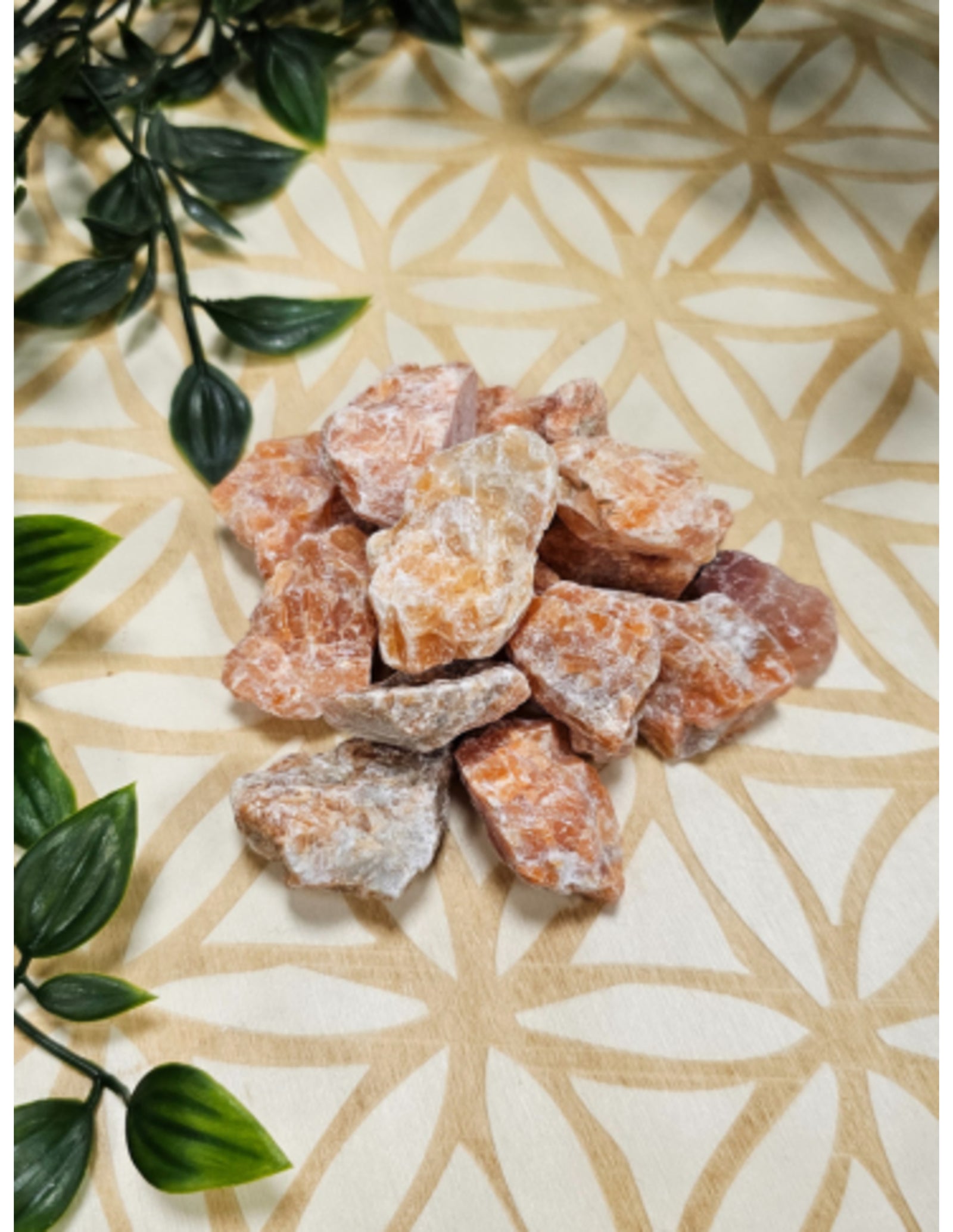 Calciet orchidee 250 gr. ruwe brokjes