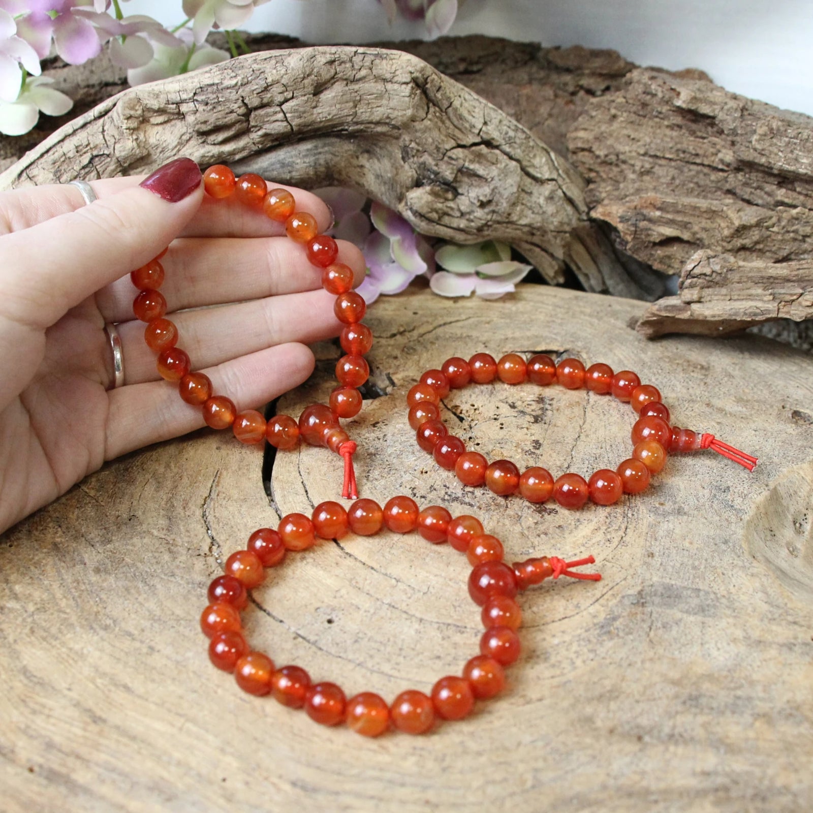 Carneool powerbead armband