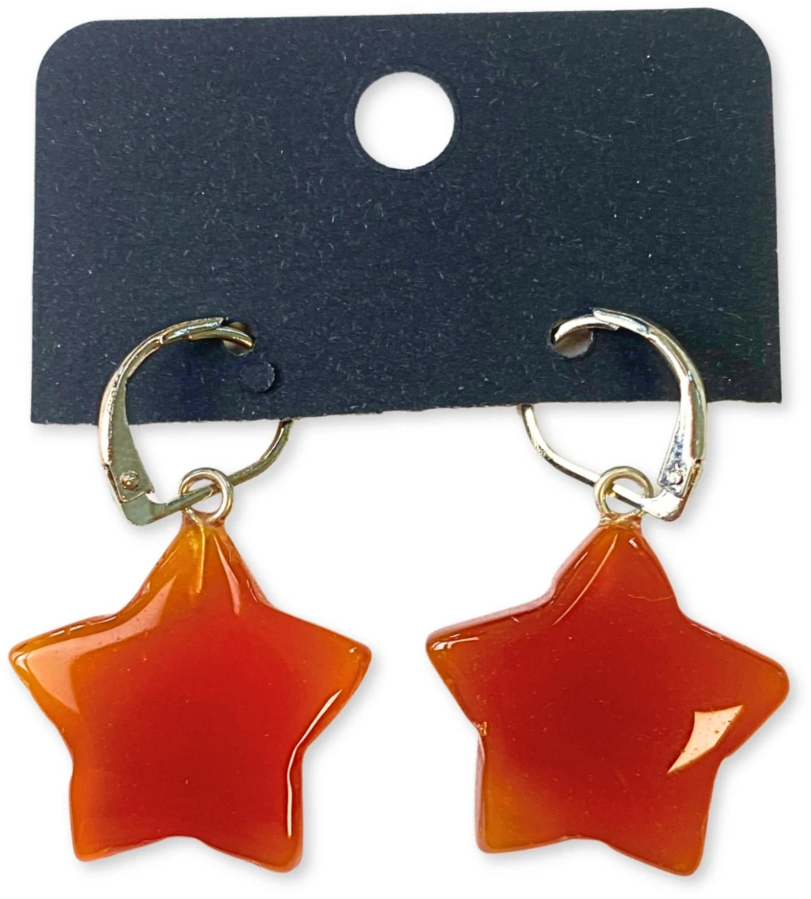 Carneool ster oorbellen - fashion jewelry