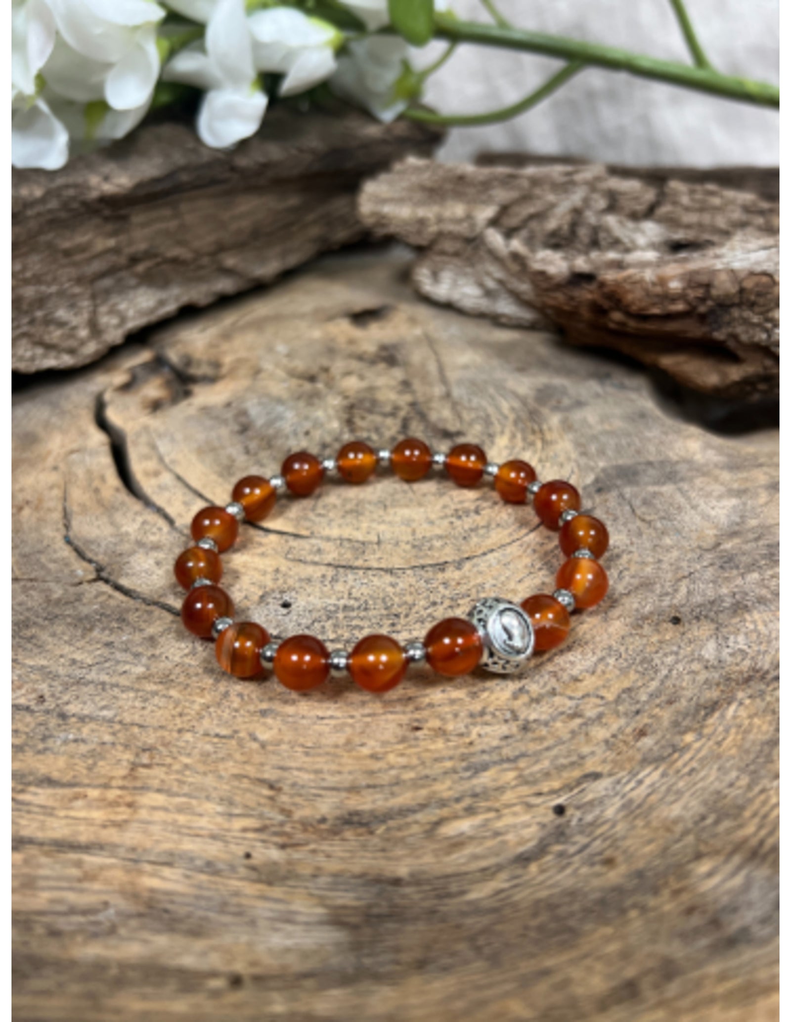 Carneool sterrenbeeld armband - Maagd