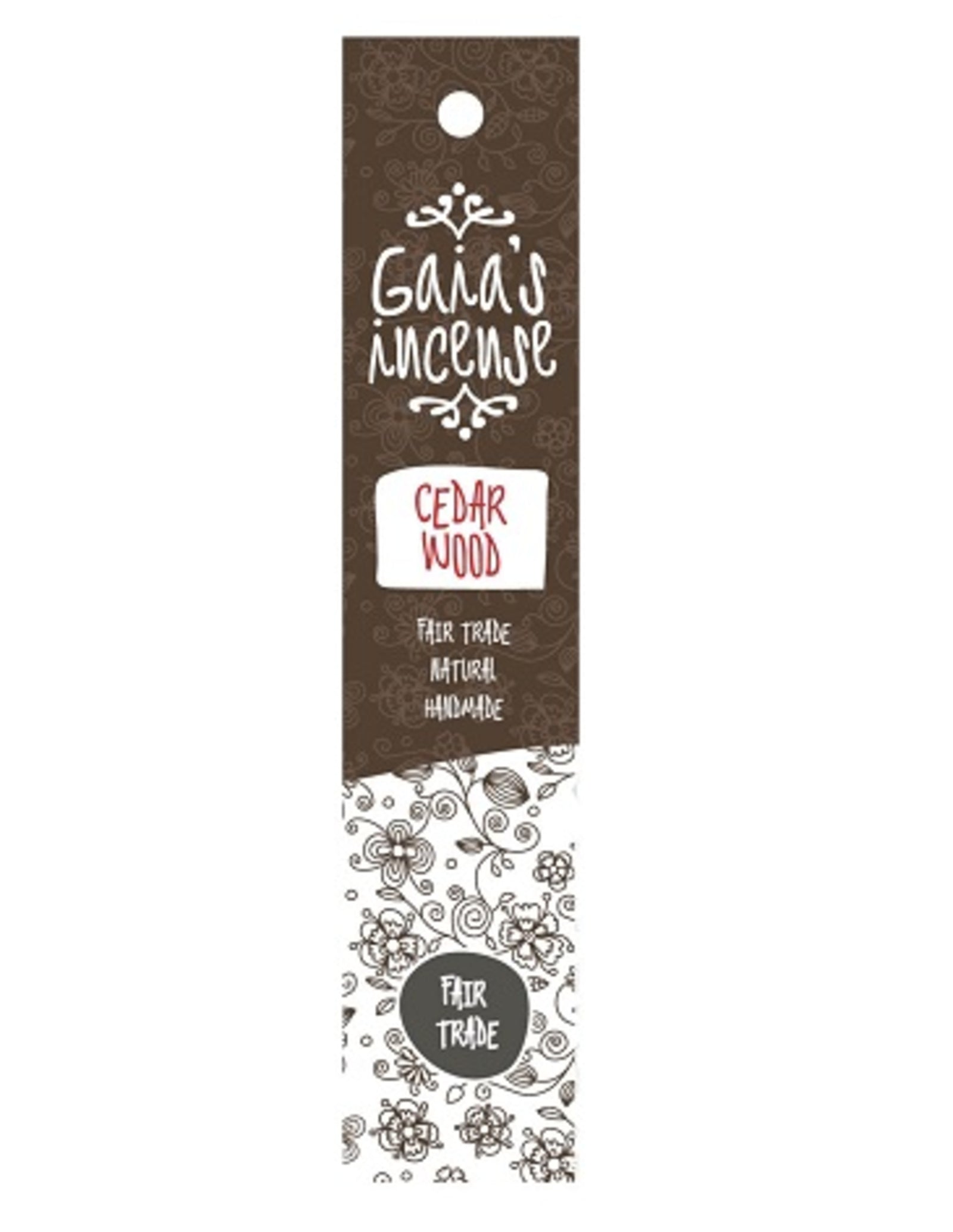 Cedar wood Gaia's incense
