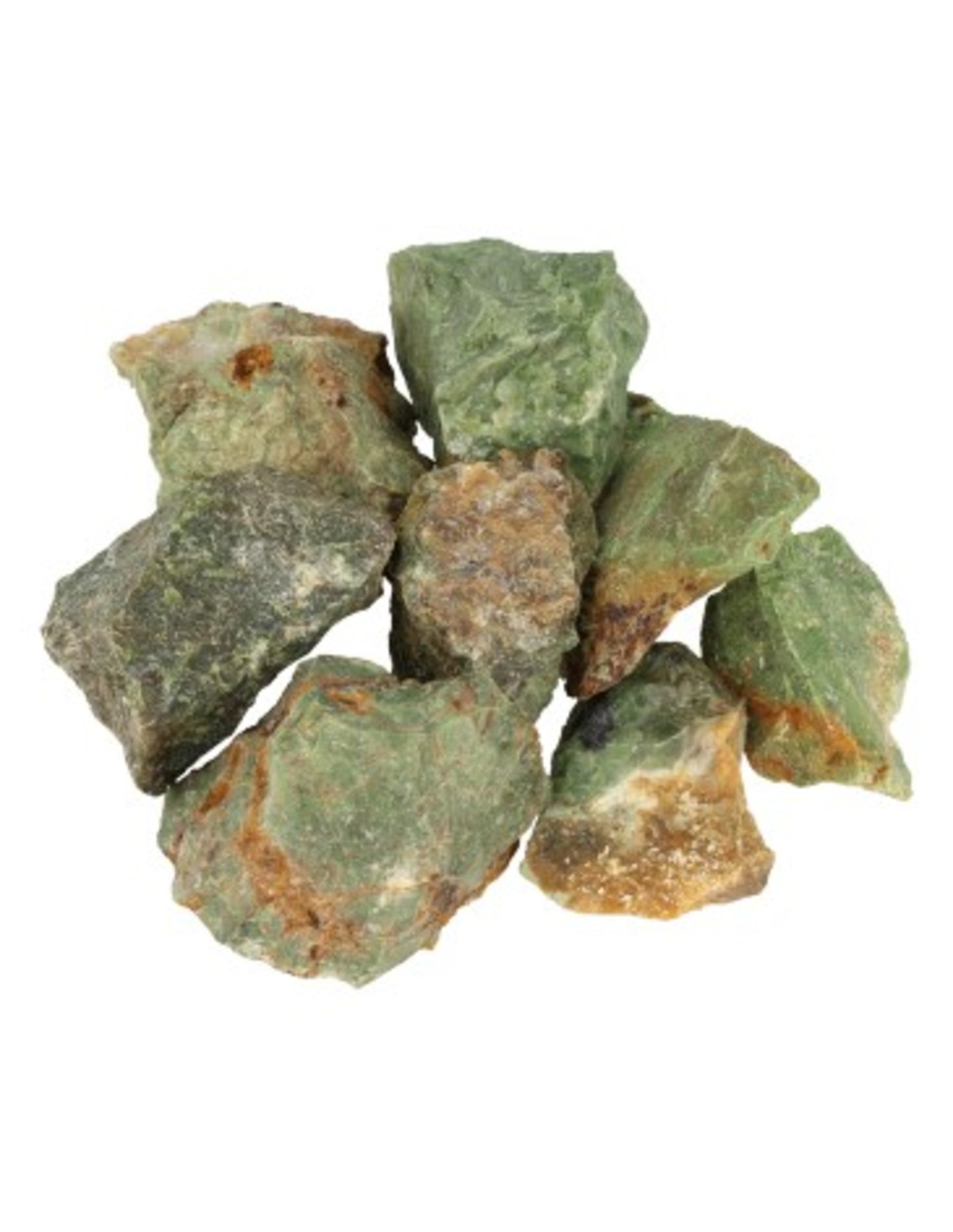 Chrysopraas 250 gr. ruwe brokjes