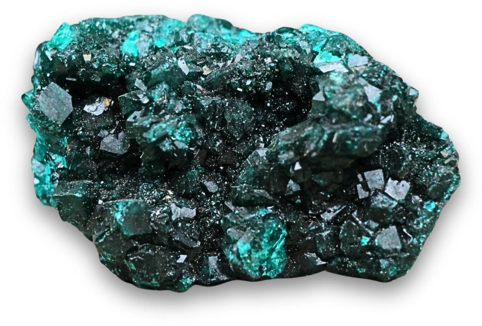 Dioptaas kristalcluster gekristalliseerd nr.03