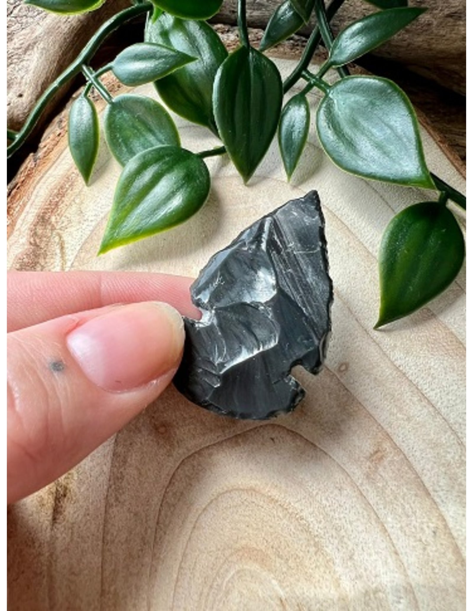 Doosje Obsidiaan speerpunt