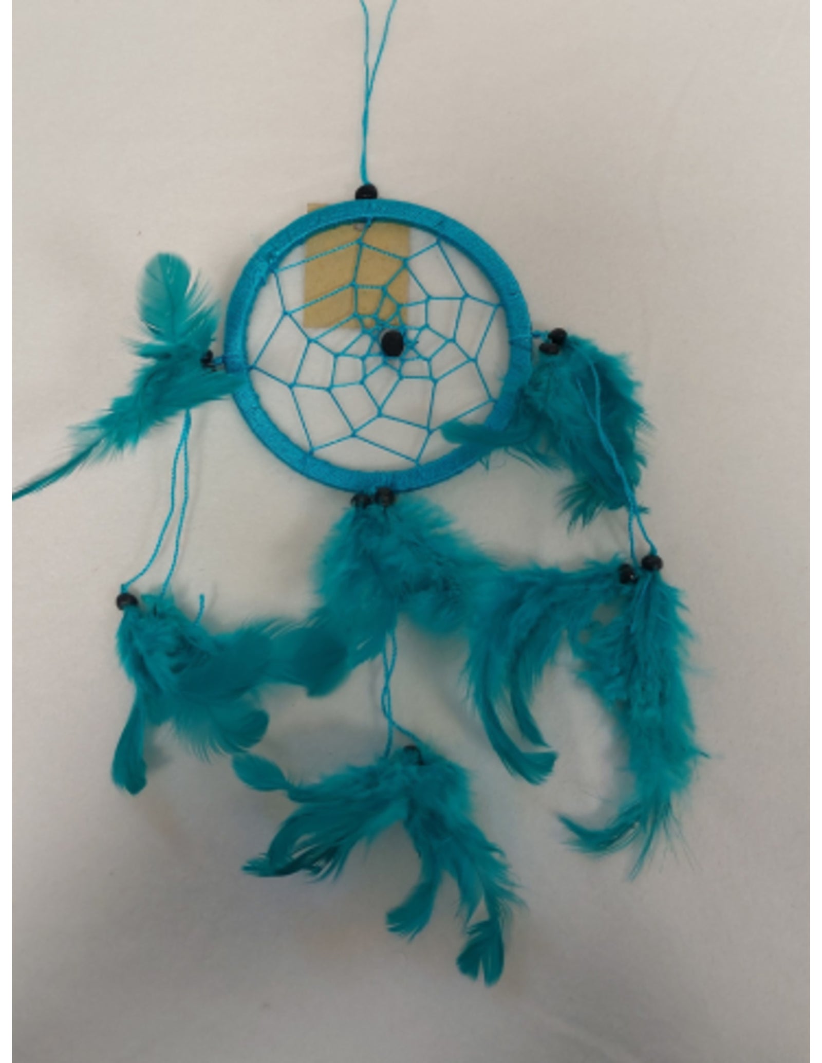 Dromenvanger - 11cm - Turkoois - alleen veren - Dreamcatcher