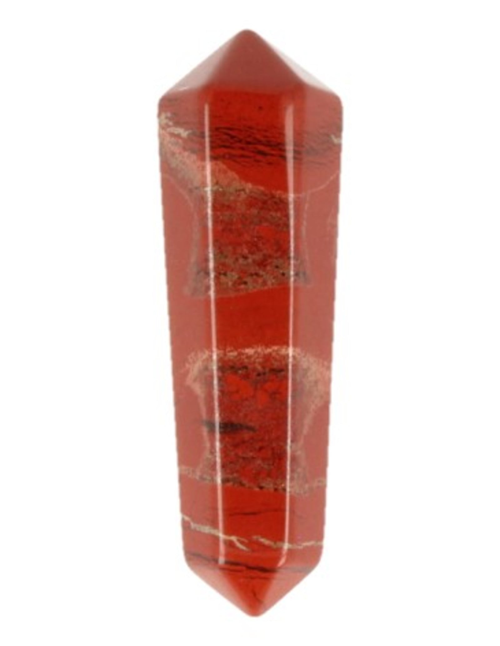 Dubbeleinder 50 mm Jaspis rood
