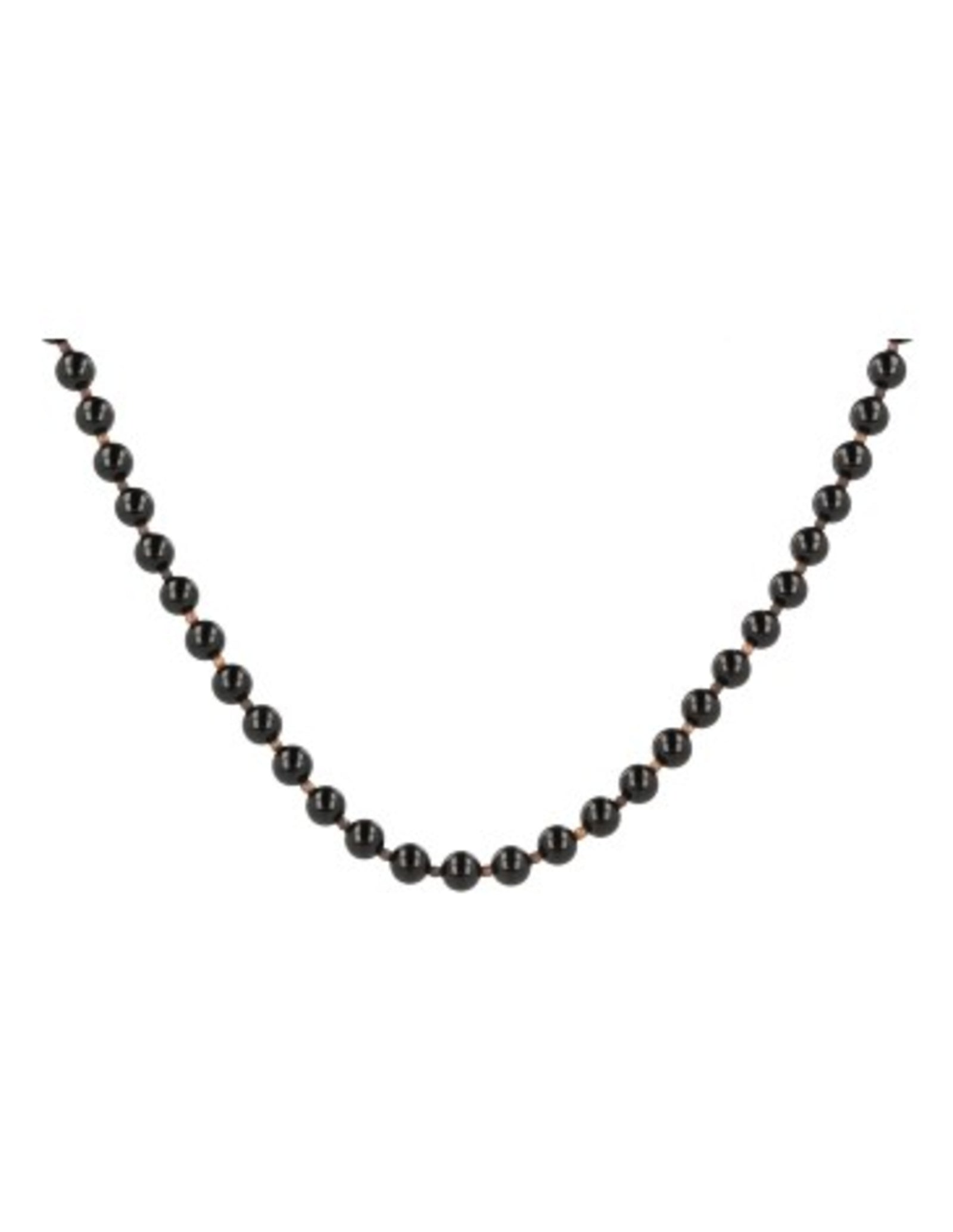 Edelsteen ketting Onyx met zwart