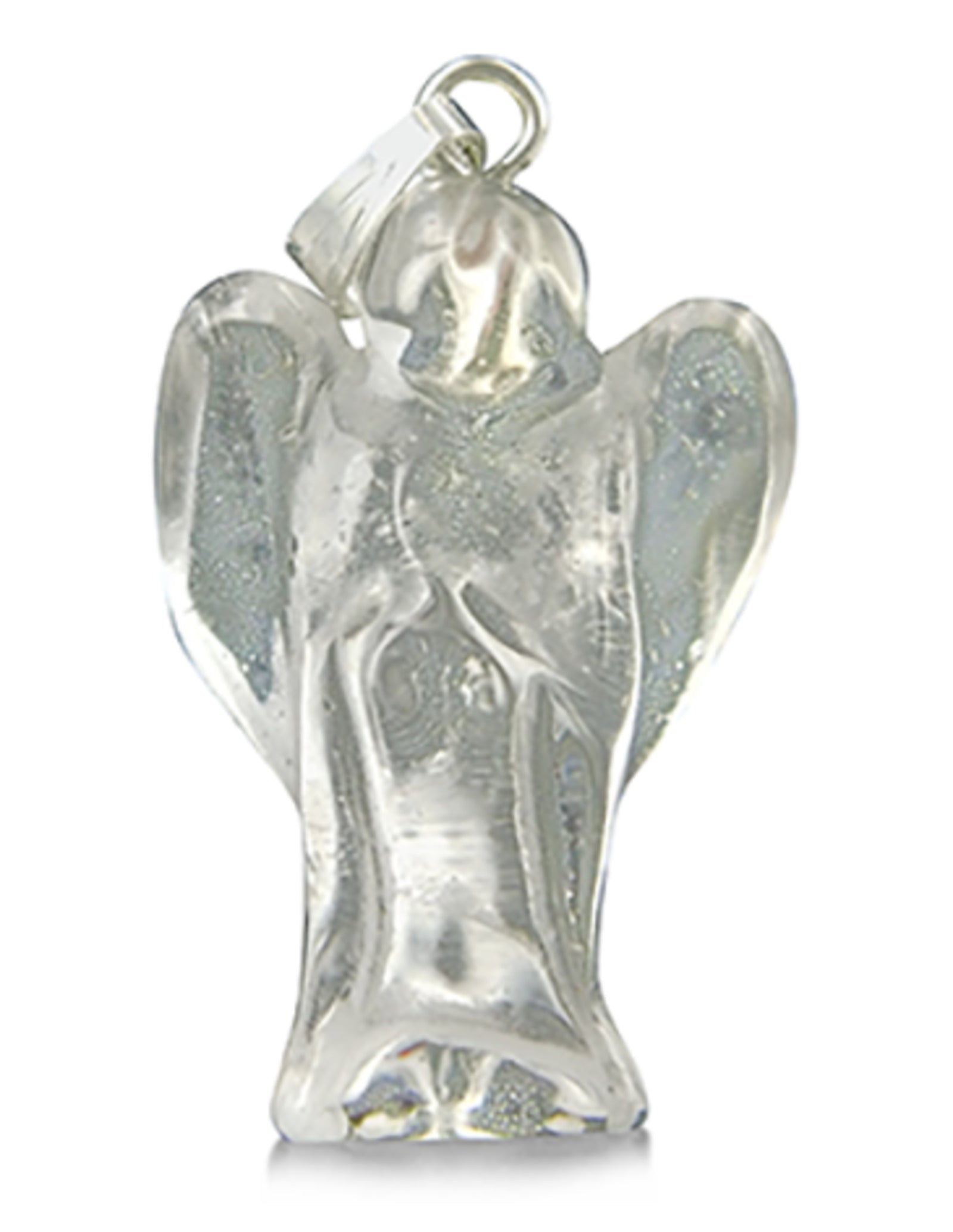 Engelen hanger + kaart Bergkristal