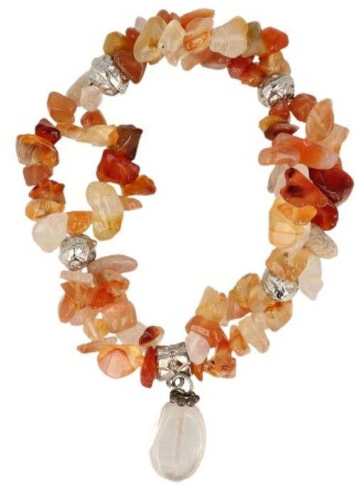 Fashion armband Carneool dubbelstreng