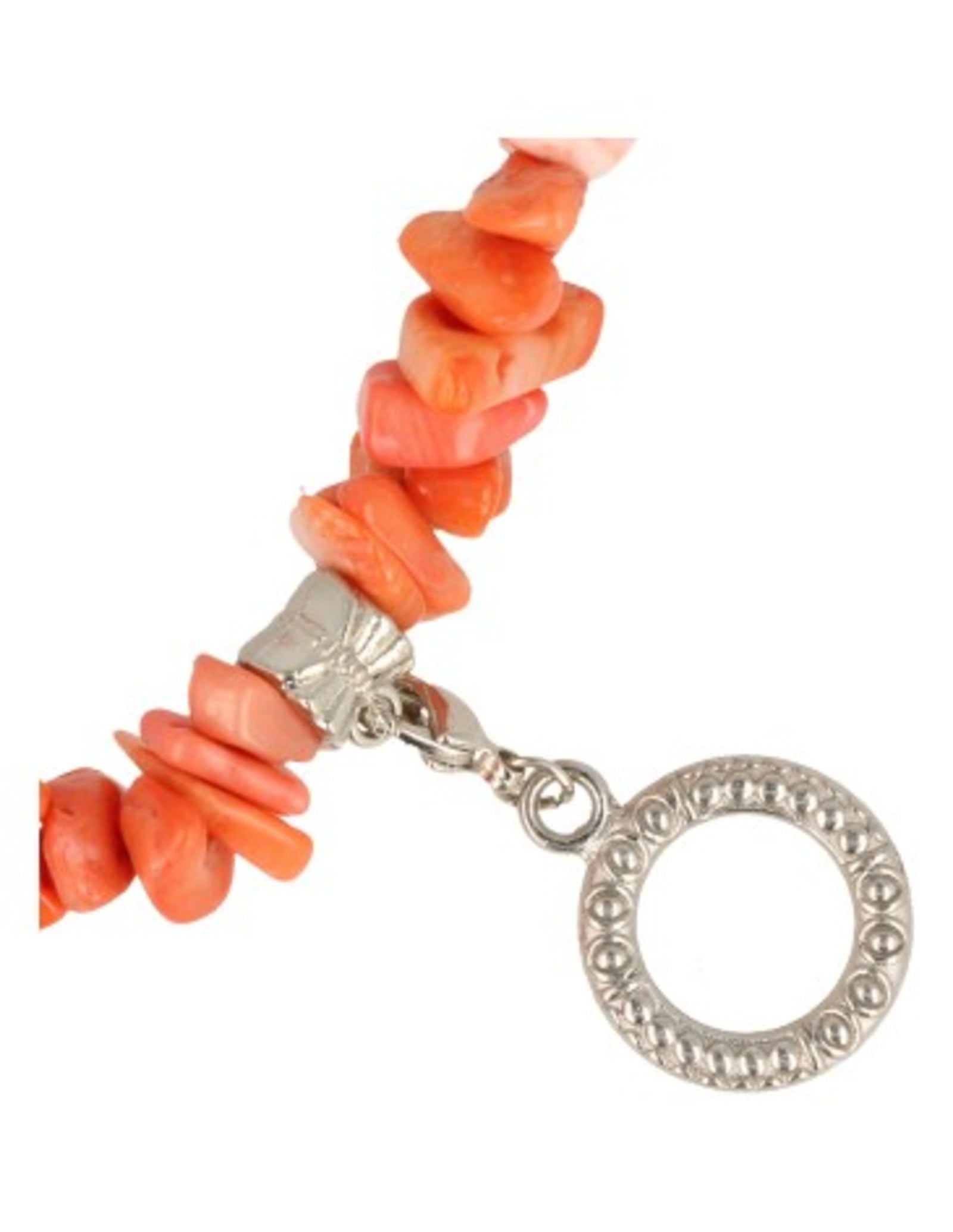 Fashion ketting Koraal licht (imitatie)