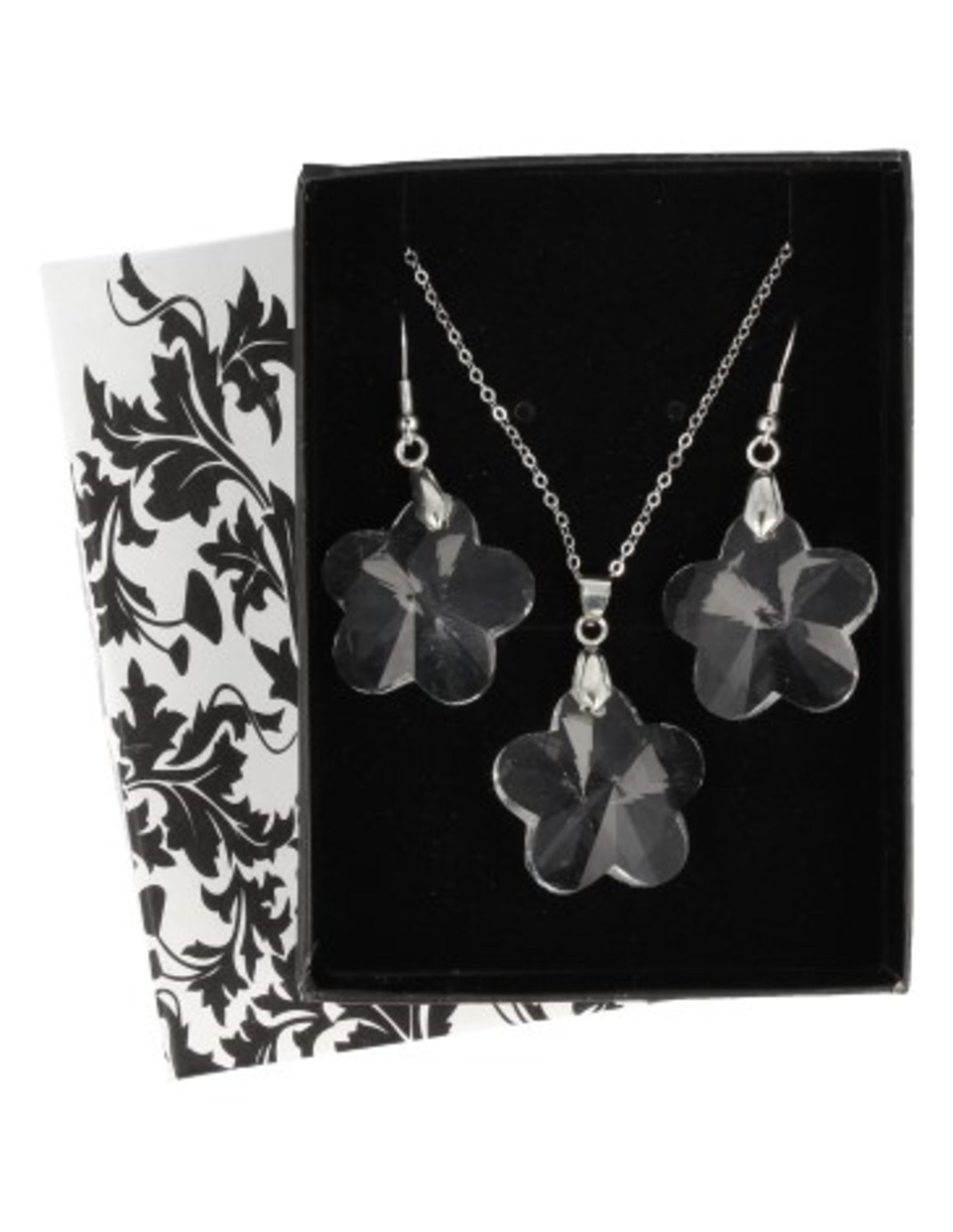 Feng shui bloem hanger / oorbellen set