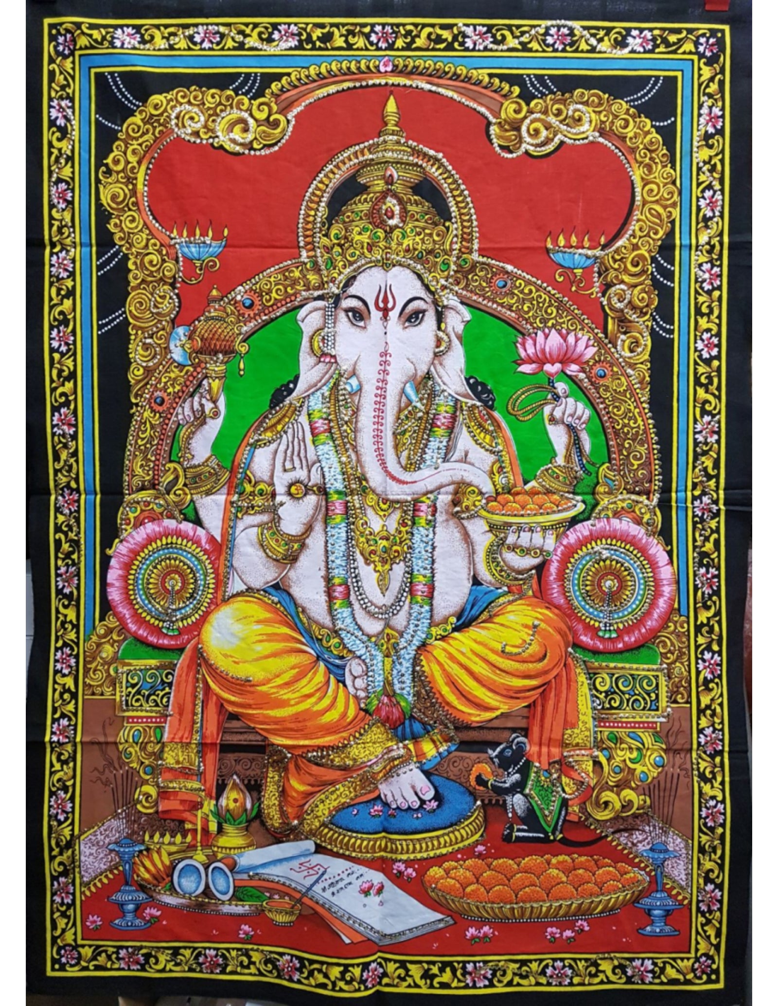 Ganesh doek - Ganesha wandkleed 80x100 cm