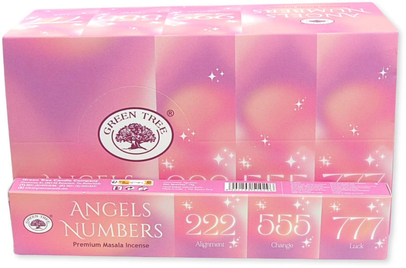 Green Tree Angels Numbers wierook 15 grams - Engelengetallen - doos van 12 st.