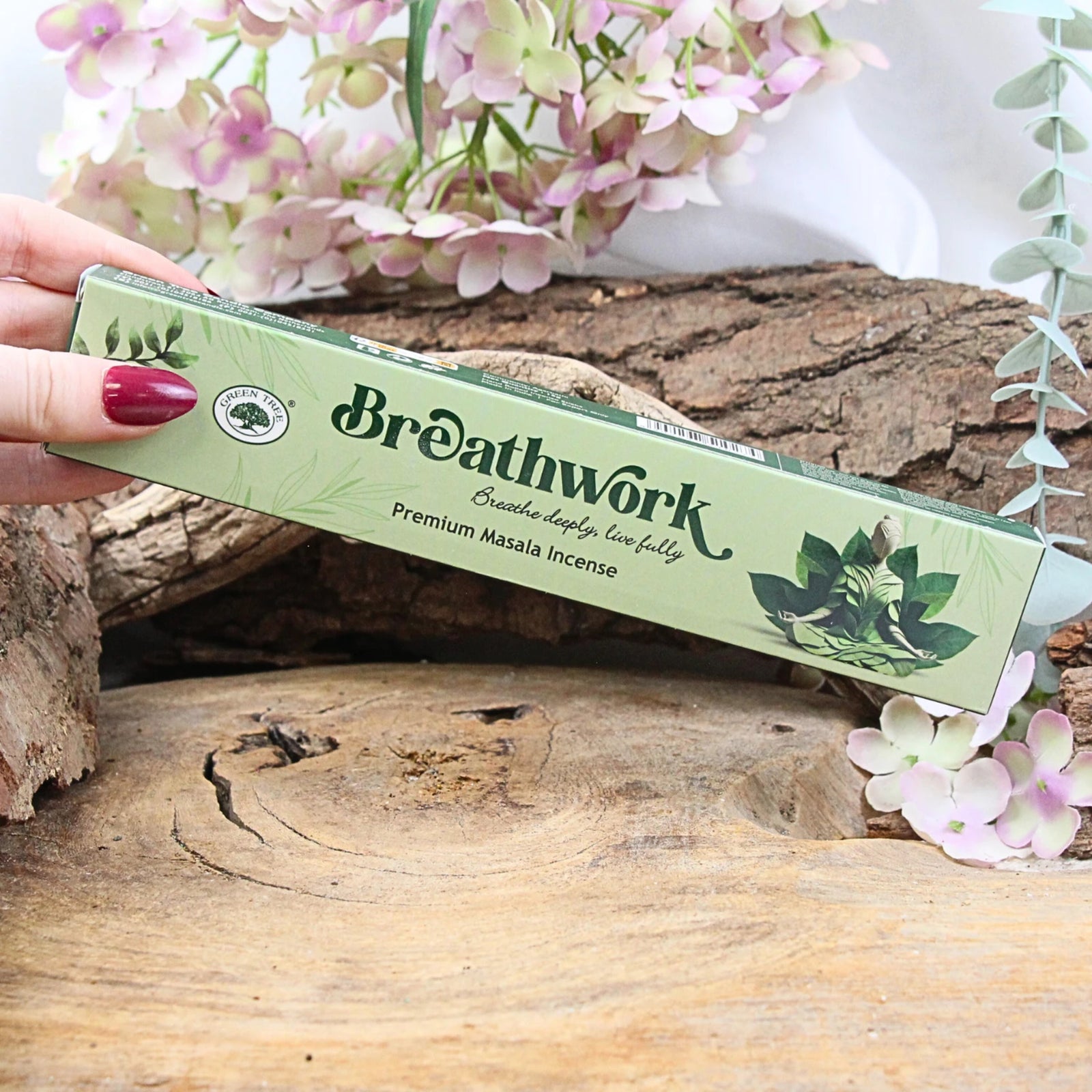 Green Tree Breathwork wierook stokjes 15 grams