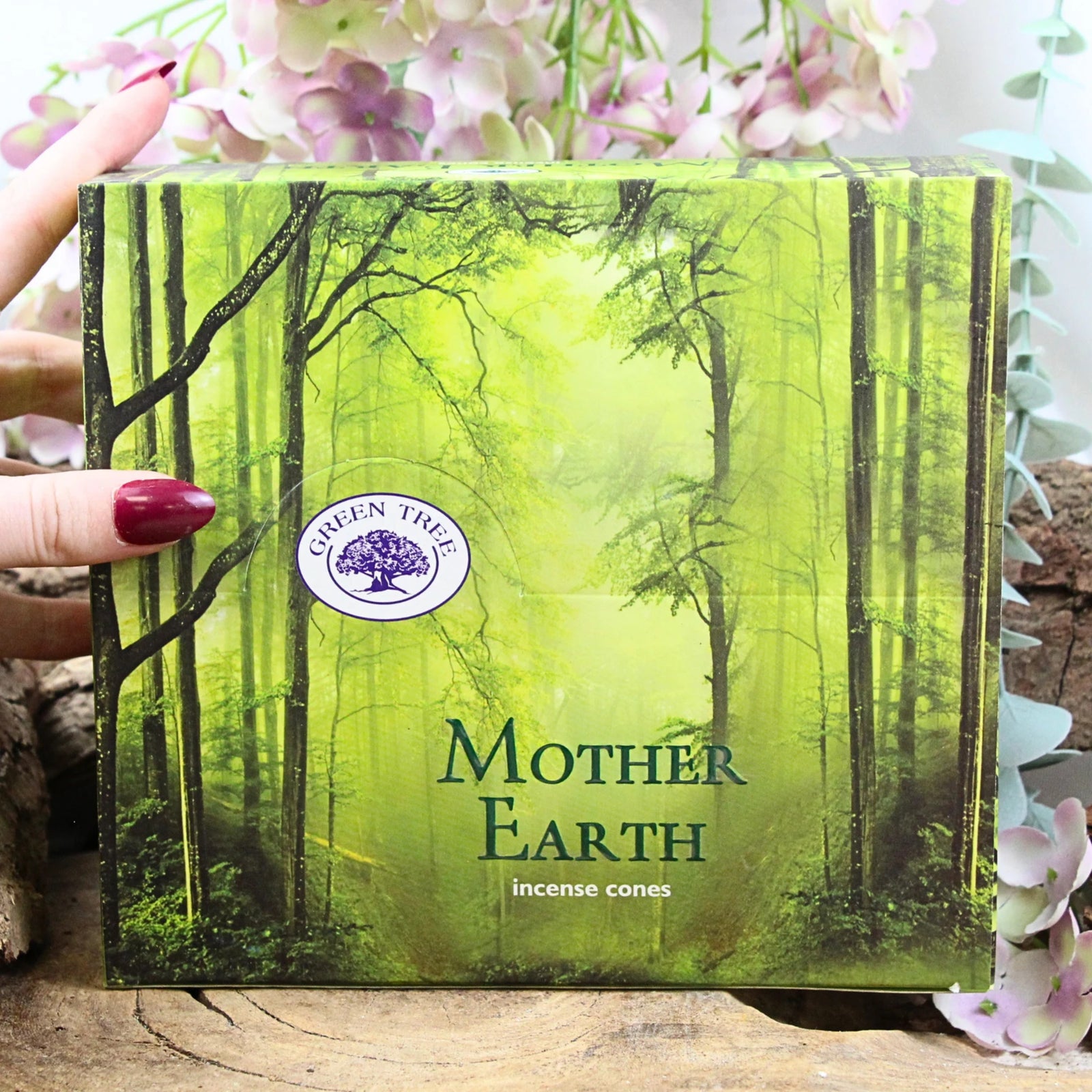 Green Tree Mother Earth wierook kegels - doos van 12