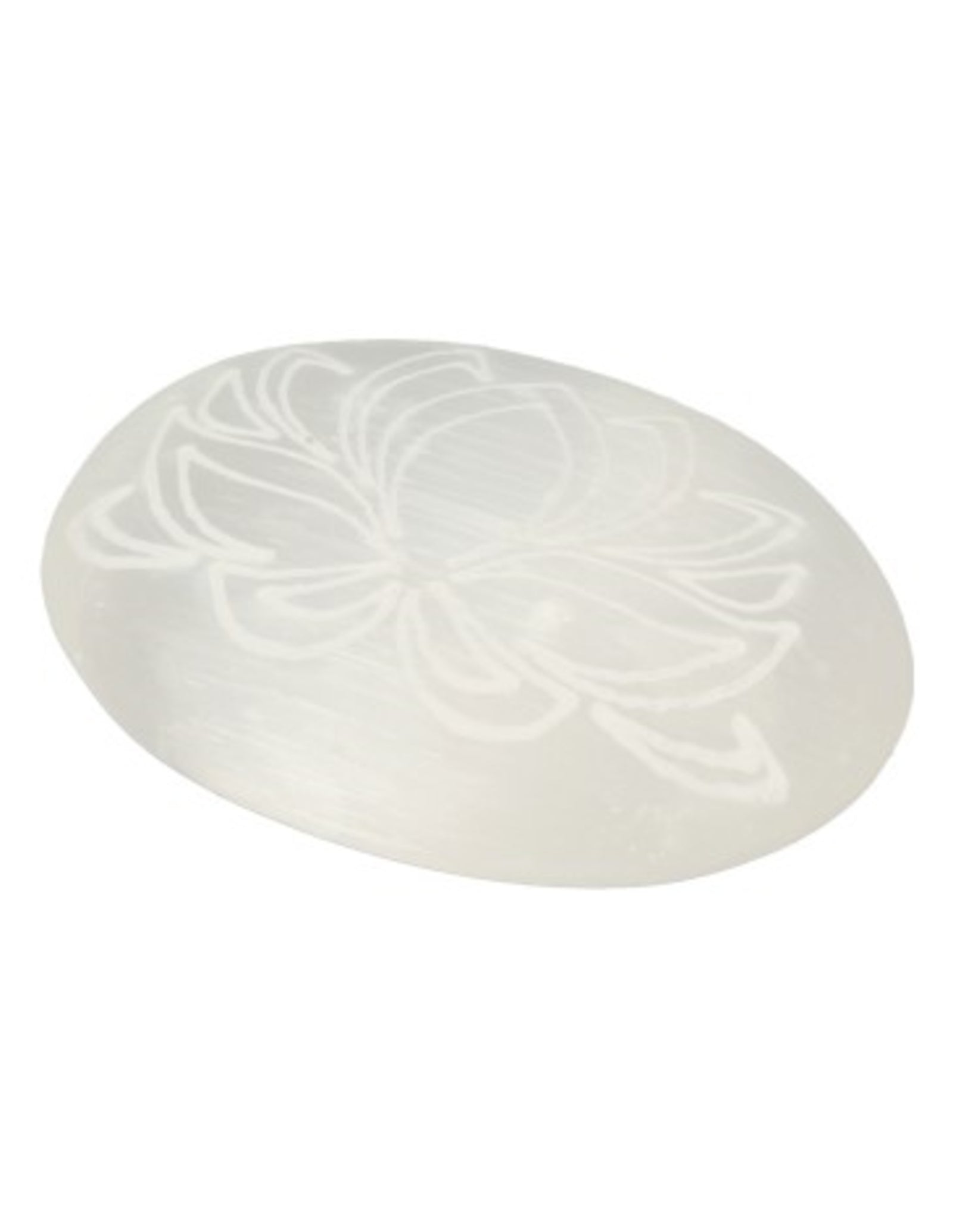 Handsteen Seleniet 6-7 cm lotus