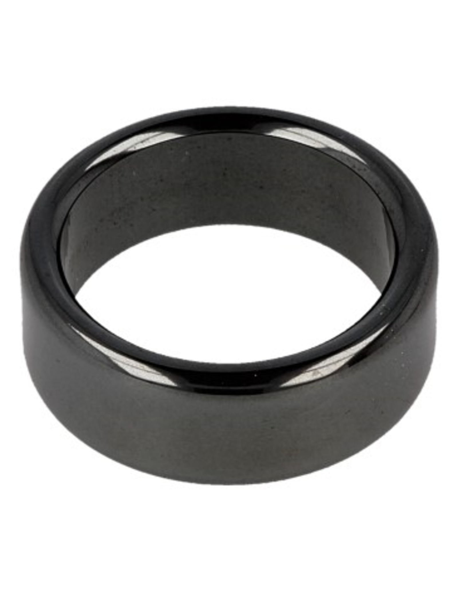 Hematiet edelsteen ring plat 8 mm - 18