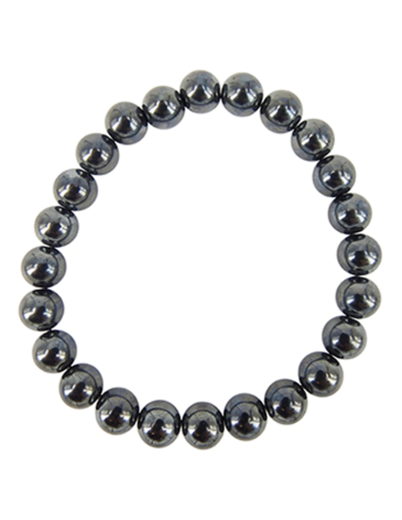Hematiet kralenarmband 8 mm
