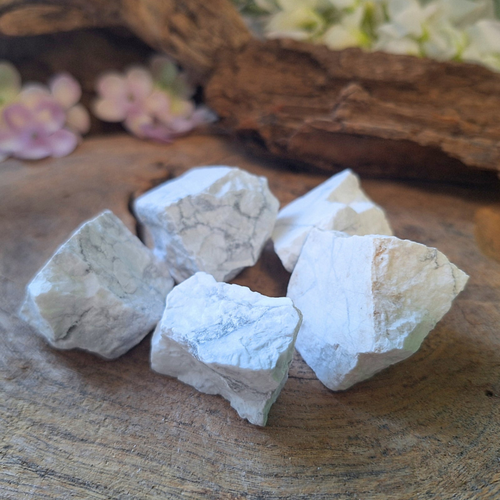 Howliet wit 250 gr. ruwe brokjes