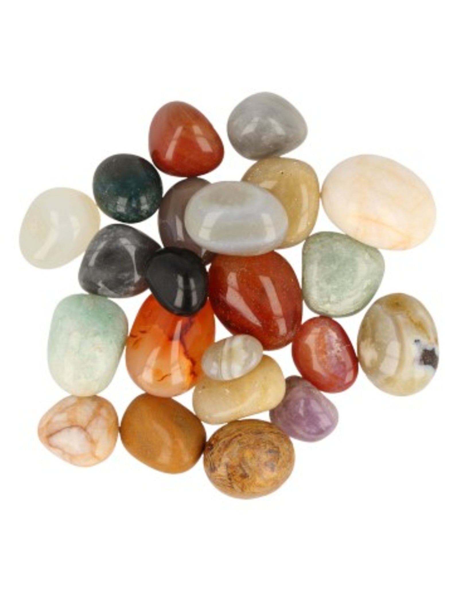 India mix 100 gr. trommelstenen (mt2)