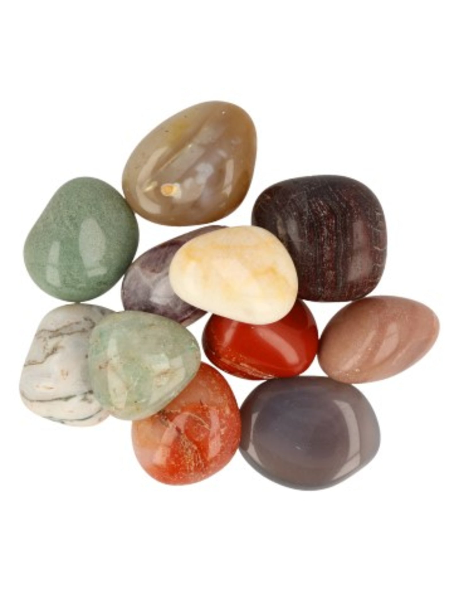India mix 100 gr. trommelstenen (mt3)
