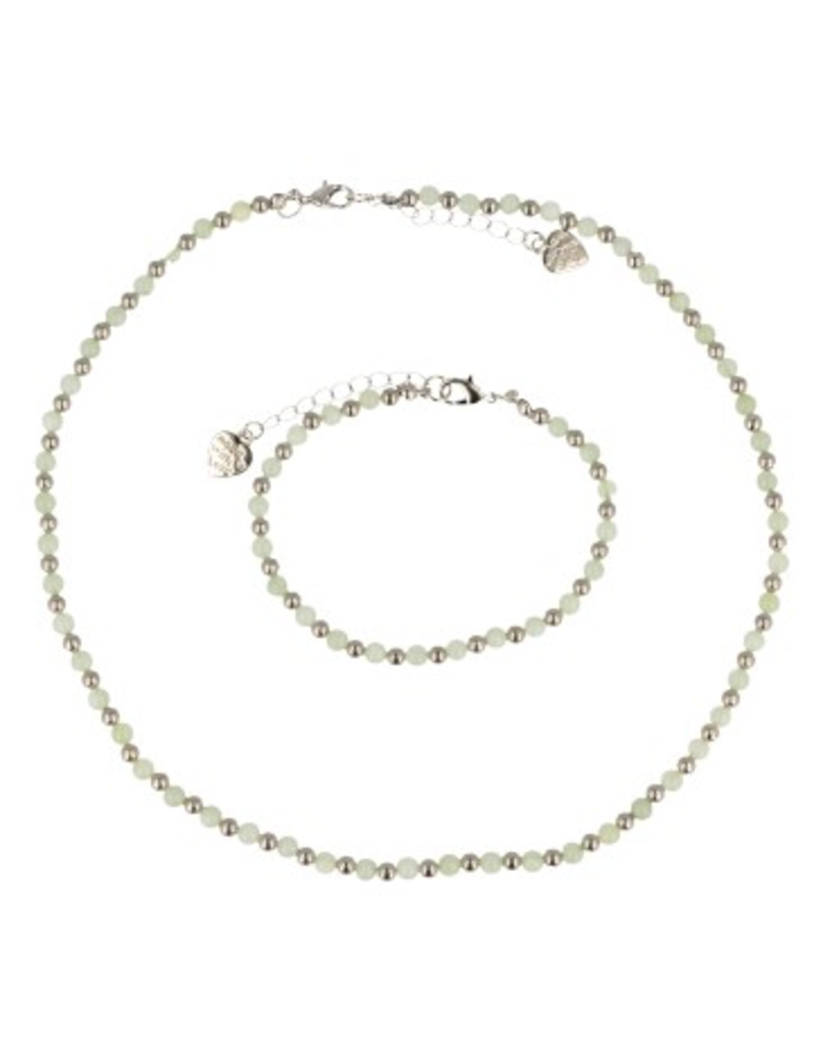 Jade Serpentijn Ibiza love armband