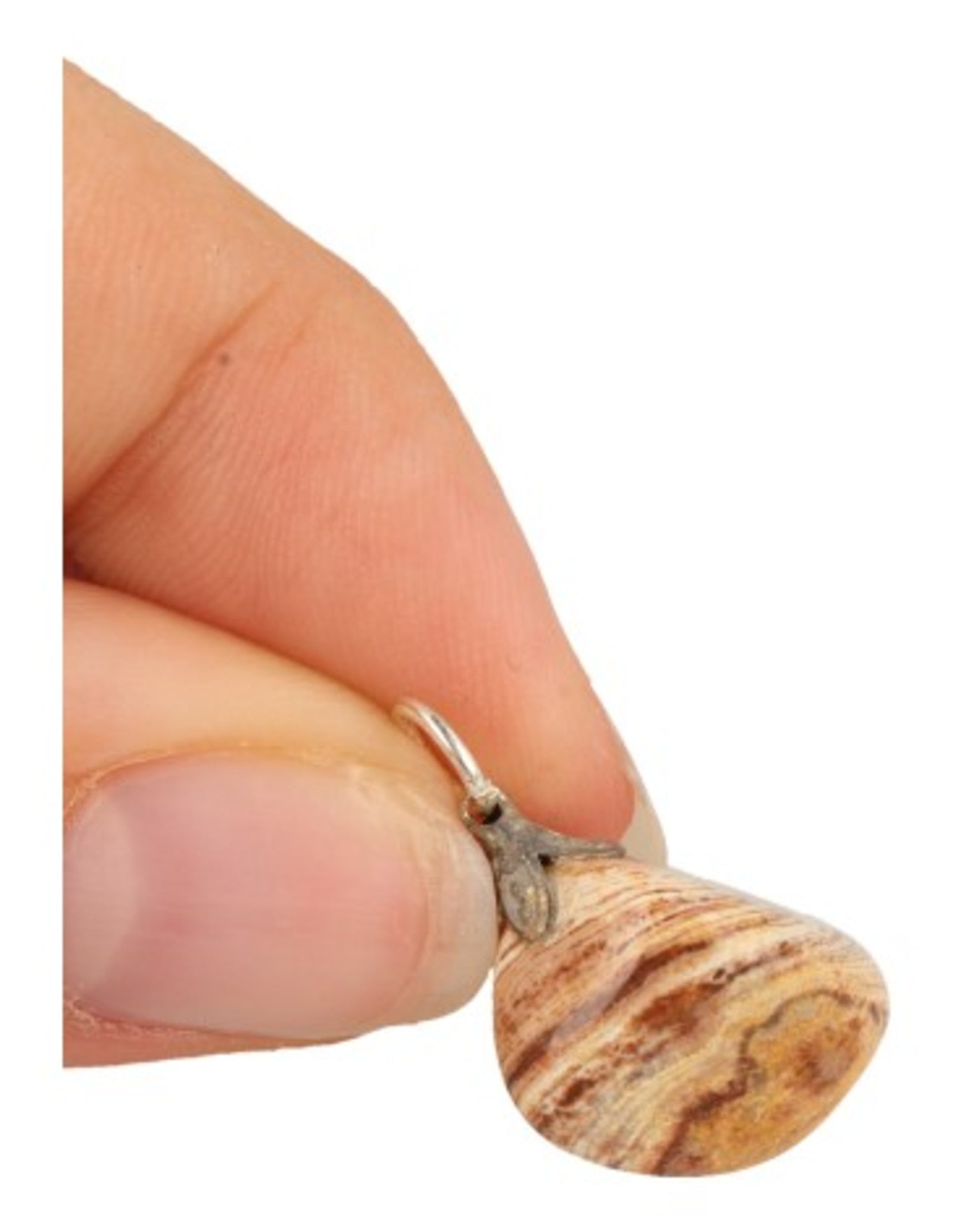 Jaspis Cacao edelsteen hanger