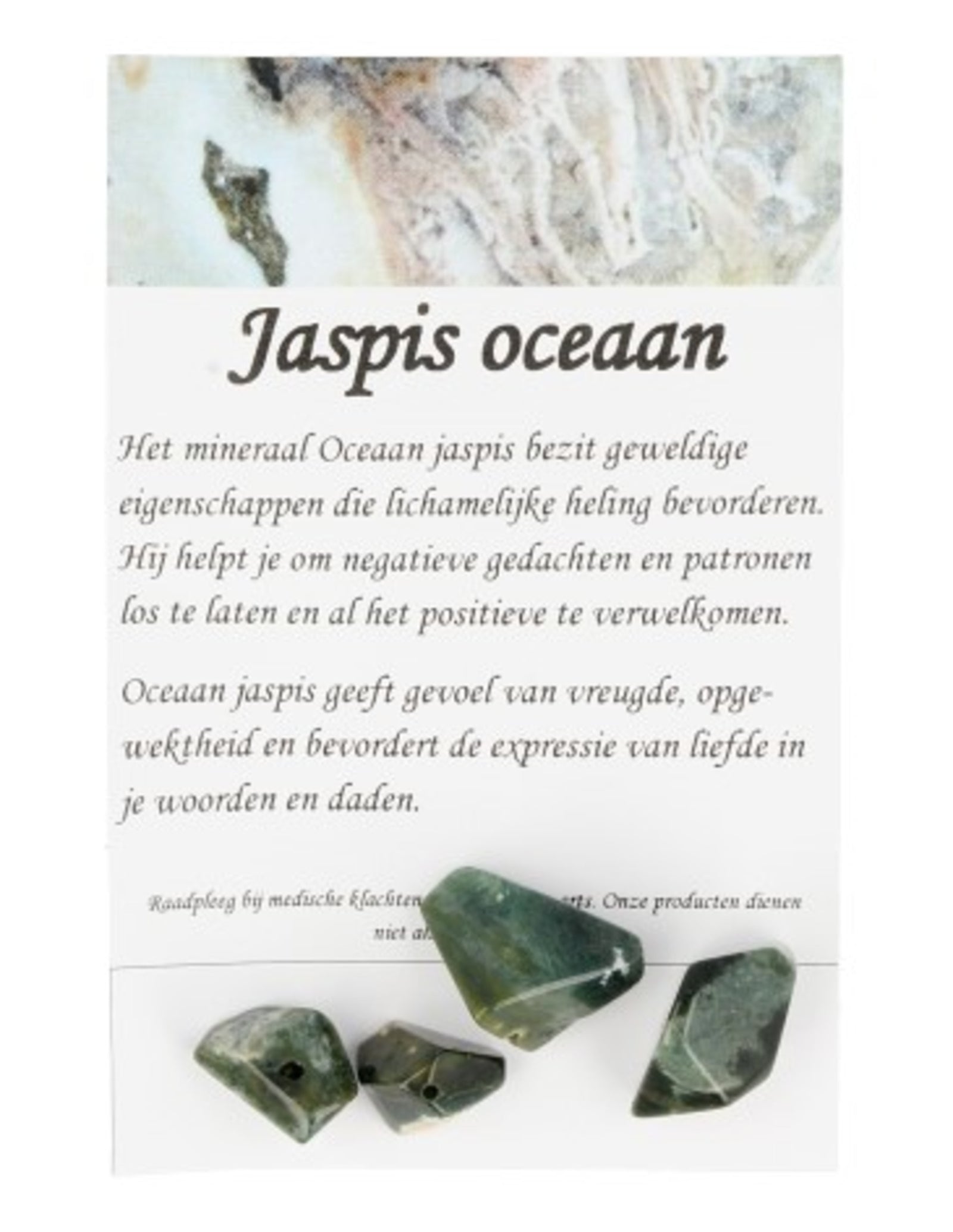 Jaspis oceaan kralen - 4 st.